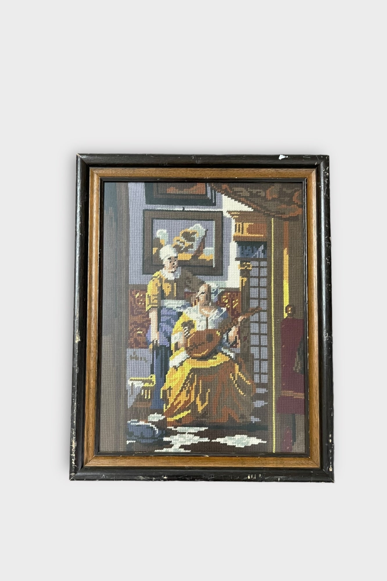 Love Letter / Liefdes brief van johannes vermeer - stitchwork - embroidery - borduurwerk