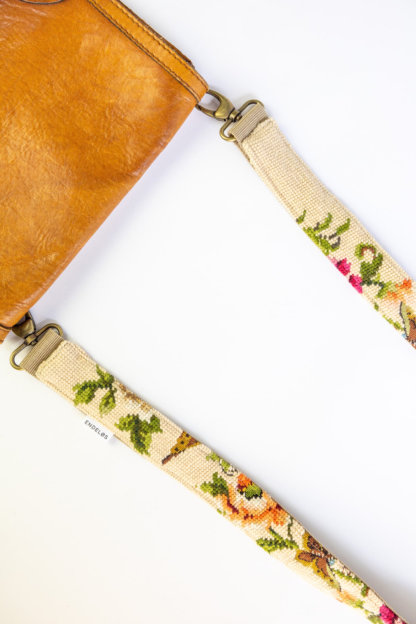 strap - bloemen en vlinders - 140 cm