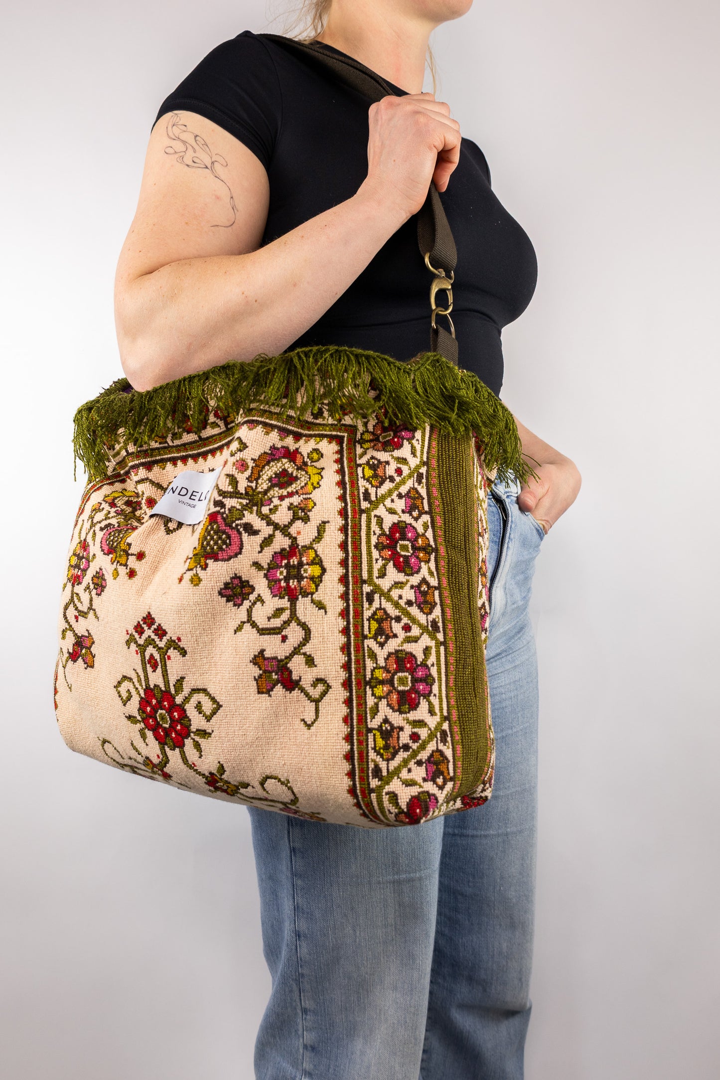 Shopper bag – tas van vintage tapijt - nr. 110