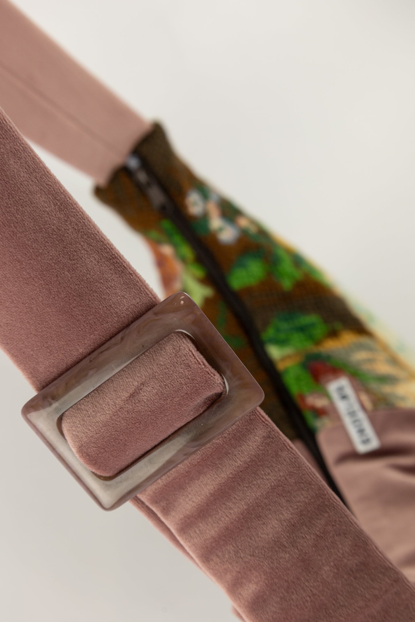 geborduurde vintage baguette bag handgemaakt tas