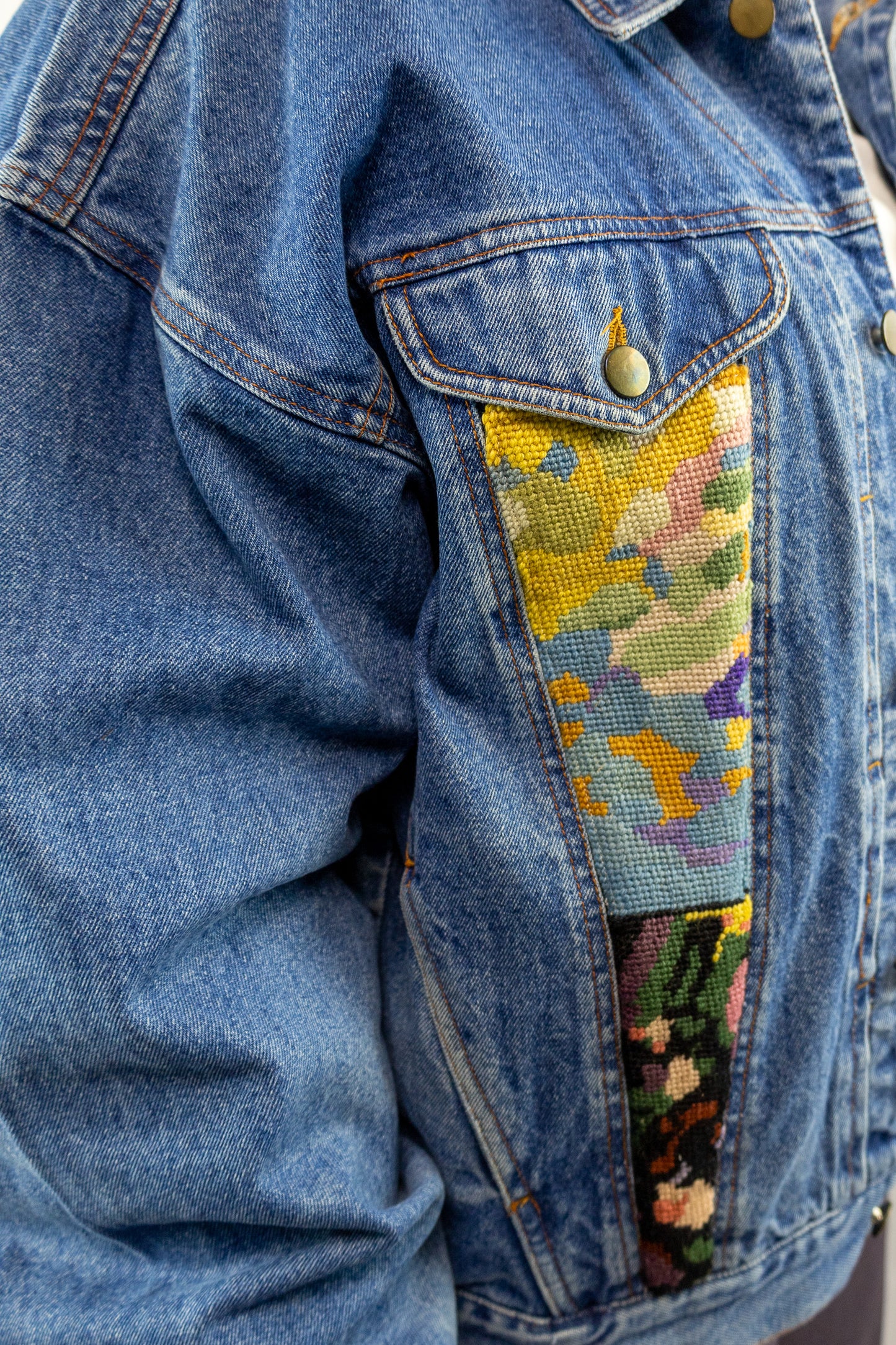 Remade jacket met borduurwerk het Huis - XL