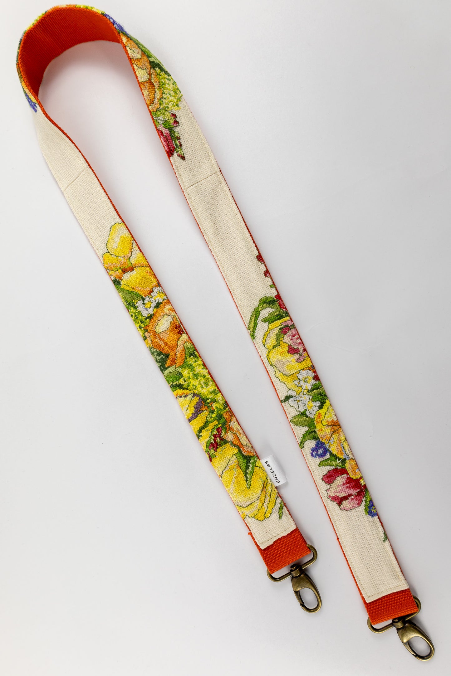 strap van vintage borduurwerk - Bloemstuk - 130 cm