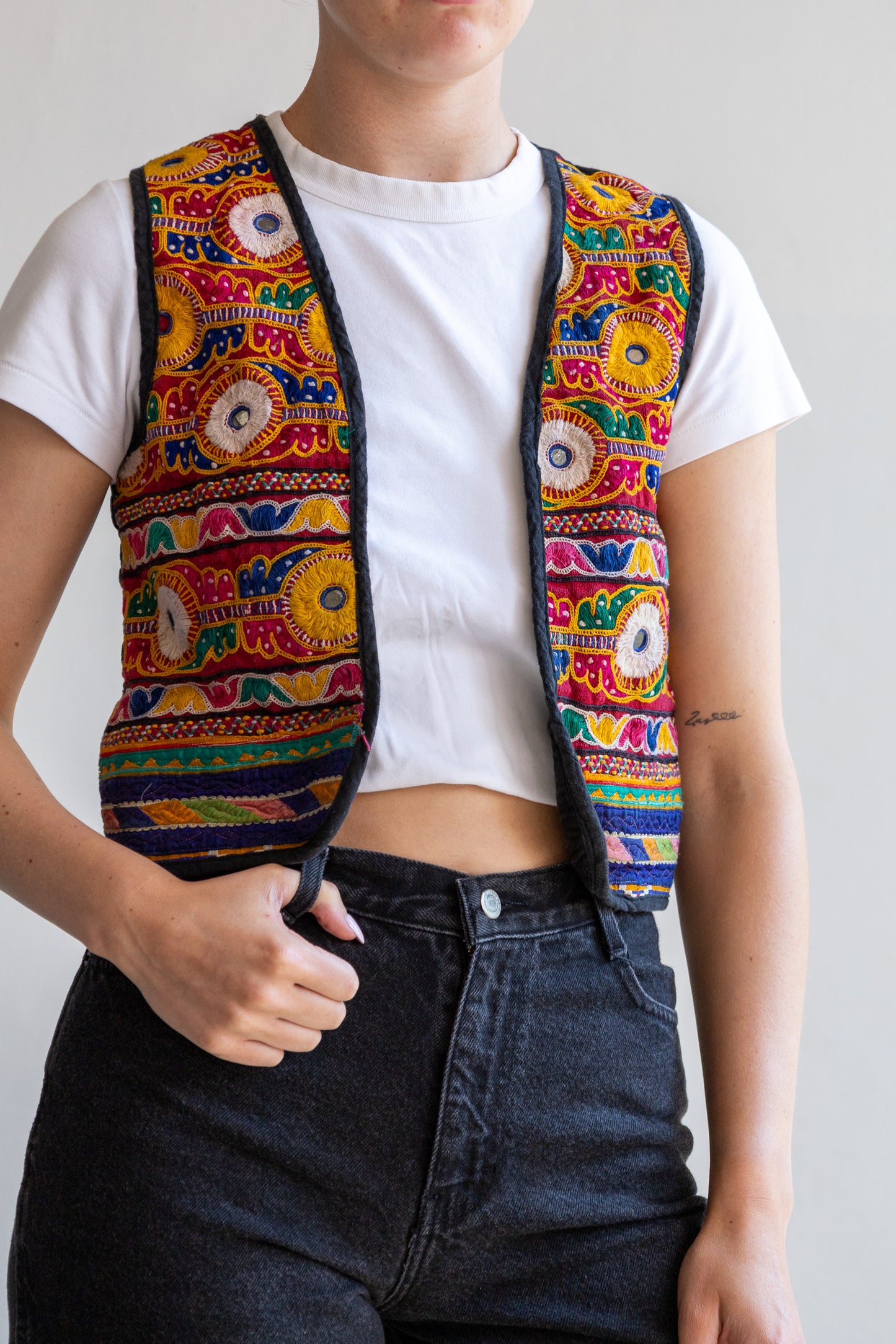 romee geborduurde gilet - XS