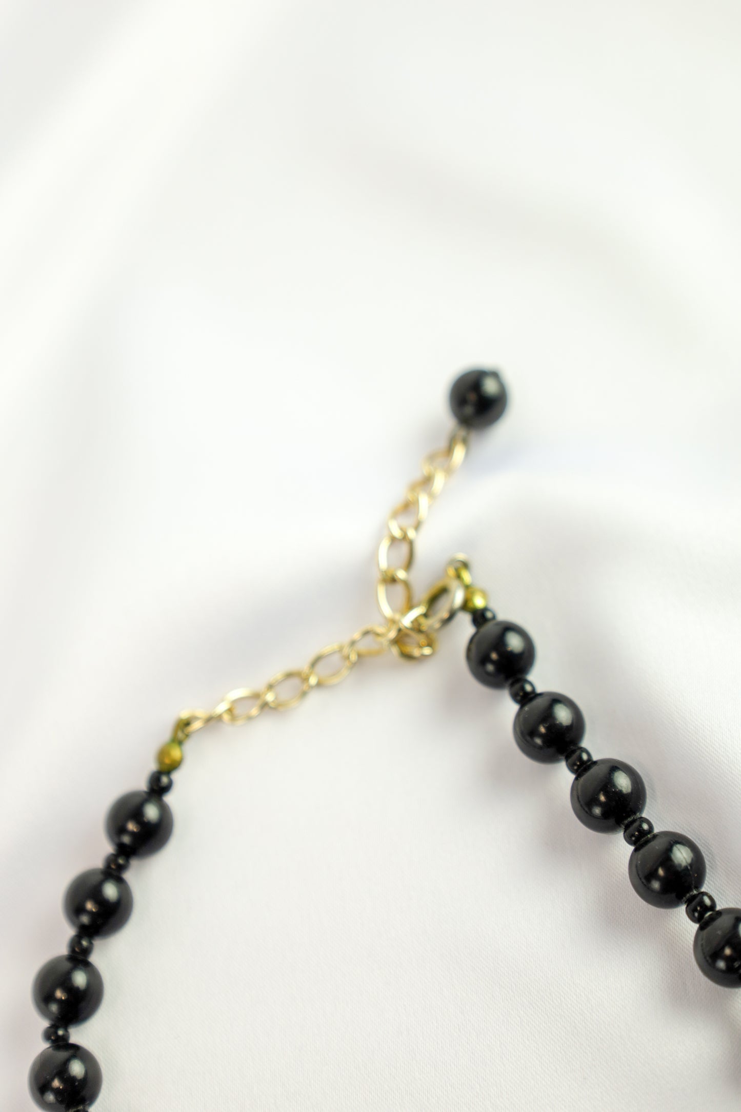 zwarte stenen - ketting