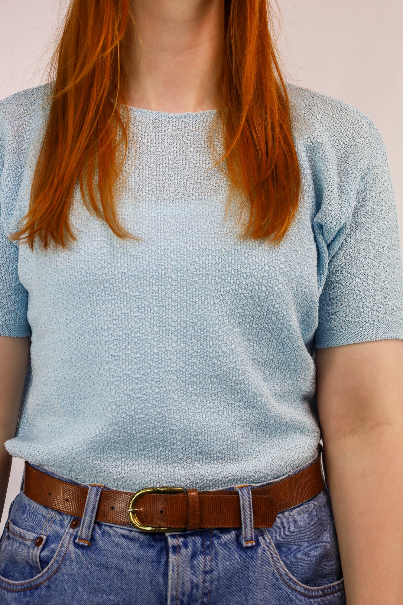 isa knitted t-shirt - M/L