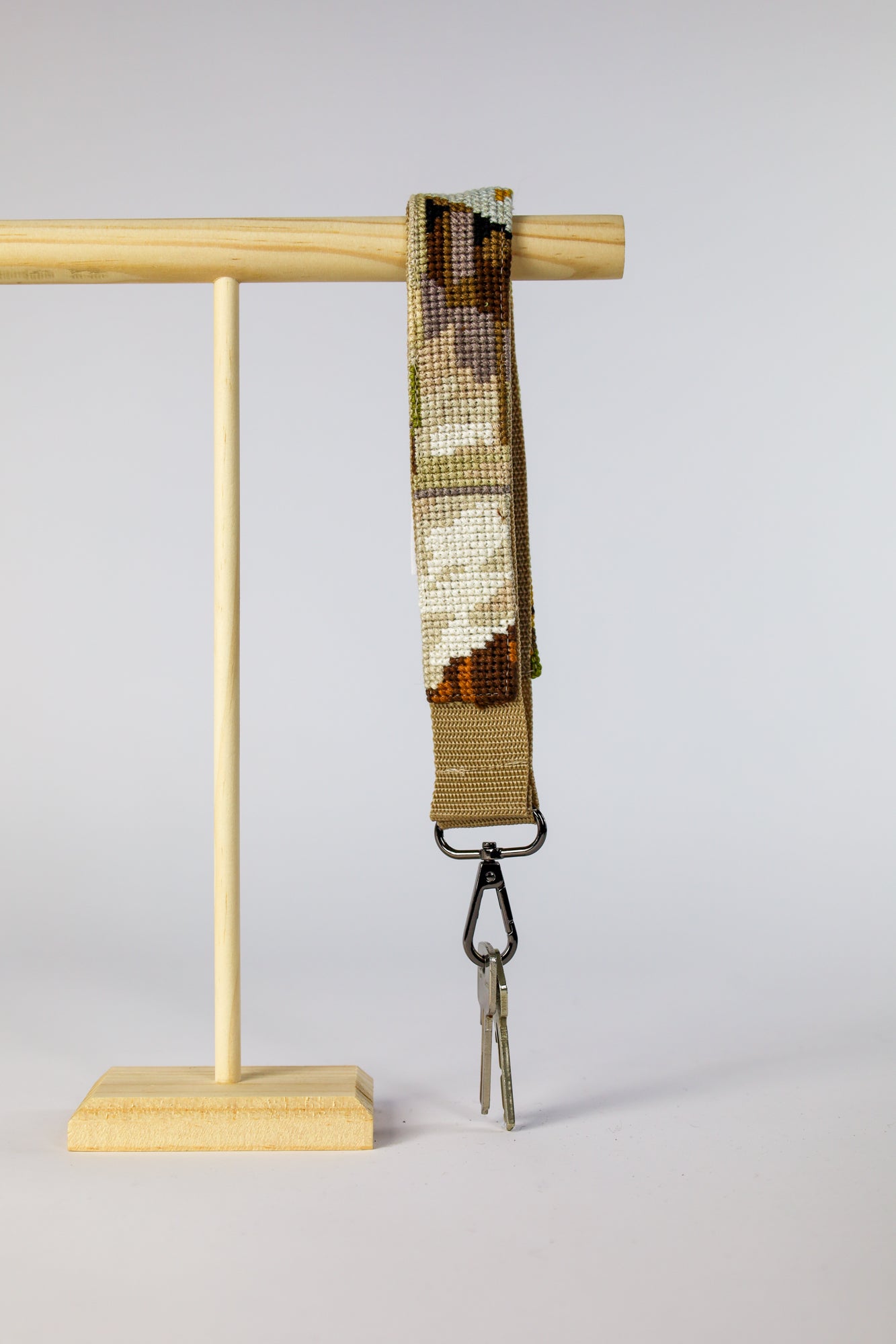 sleutelhanger - beige & yellow