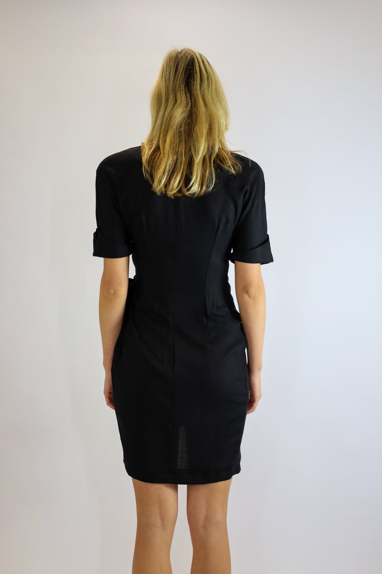 britta overslag jurk - S