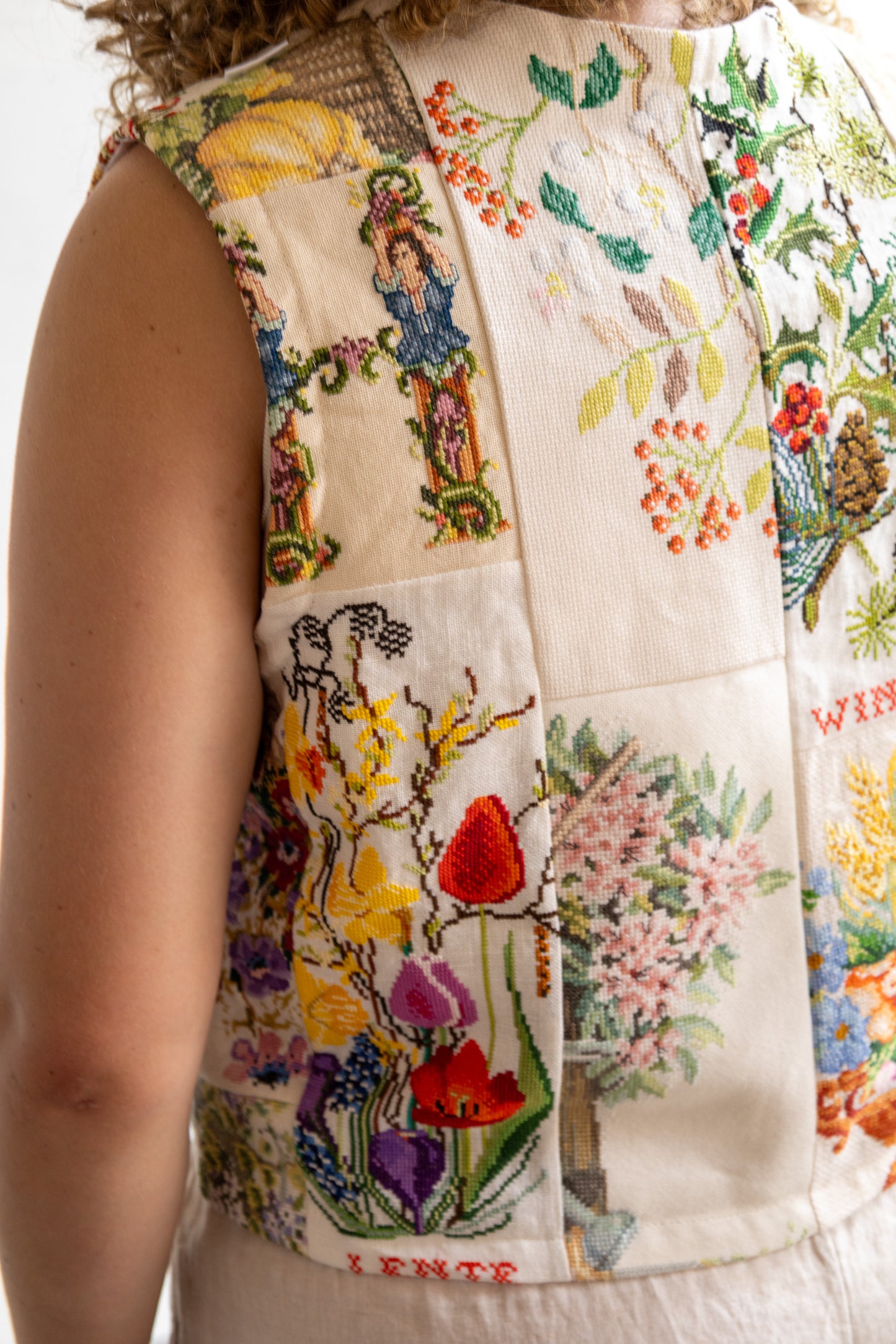 geborduurd gilet - 4 seizoenen - L/XL