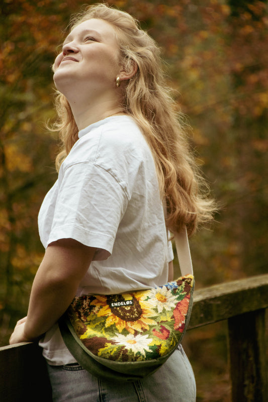 crossbody M - nr. 43 bloemen