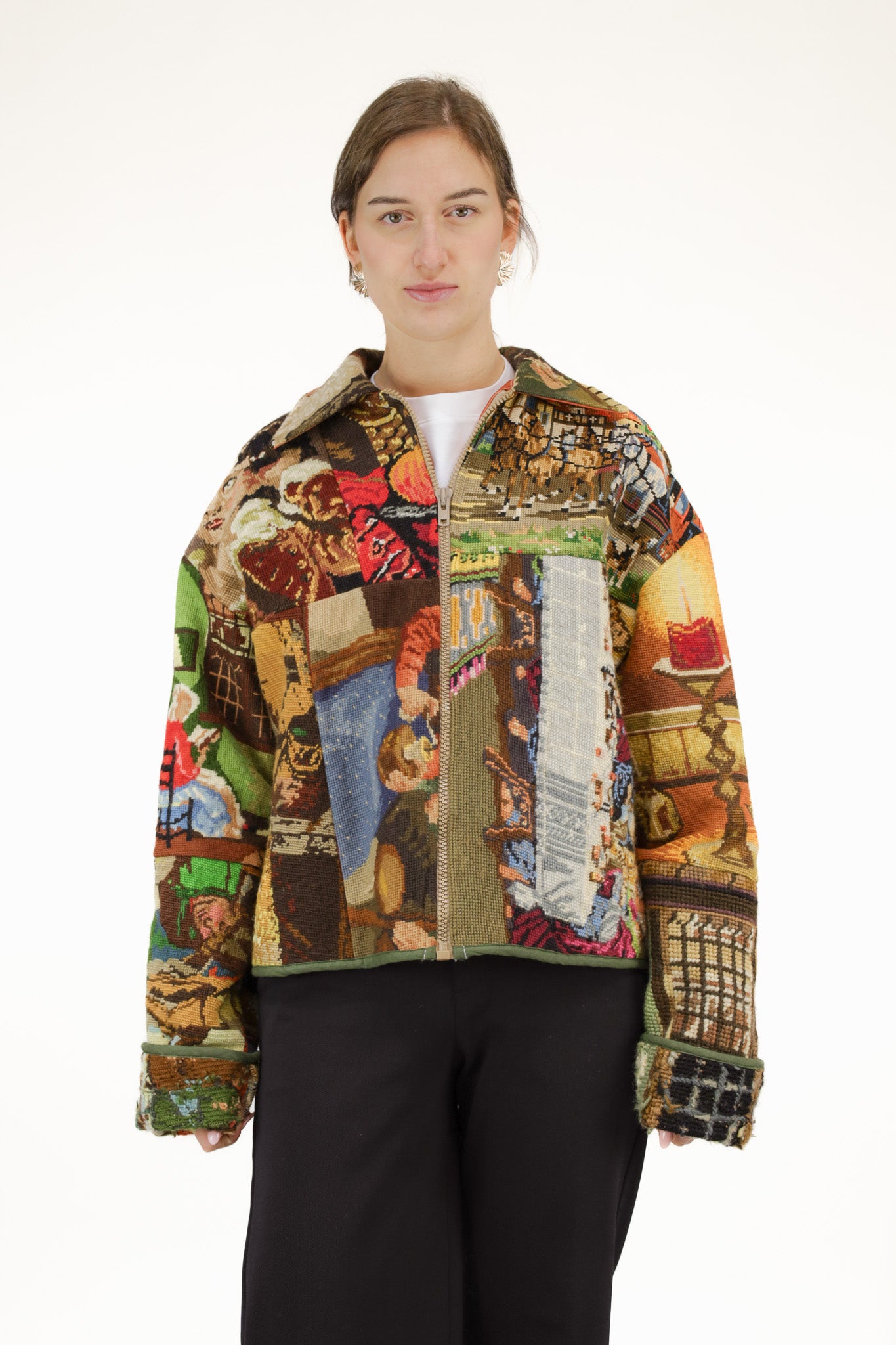 embroidery jack - oranje - S tot XL