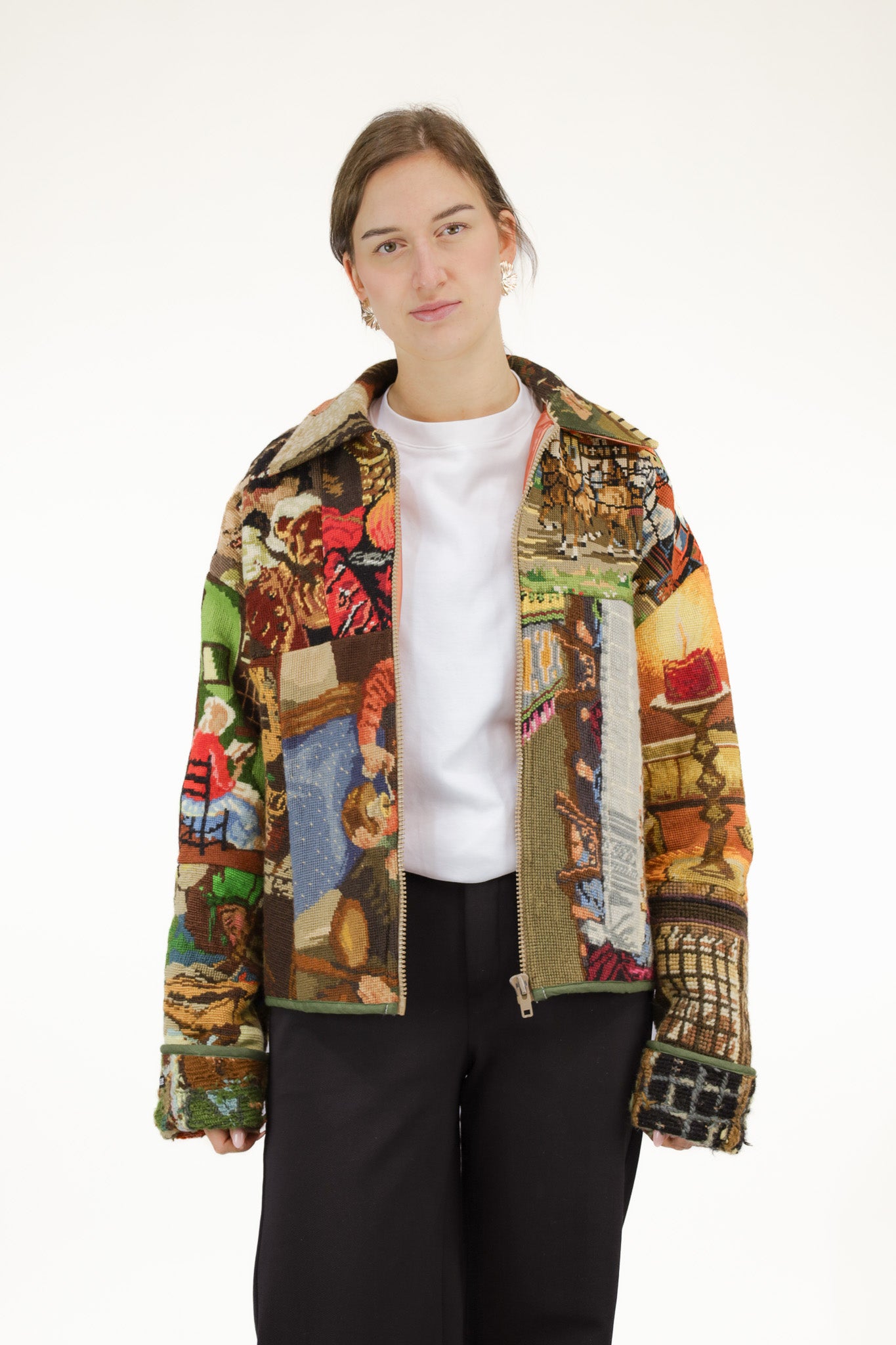 embroidery jack - oranje - S tot XL