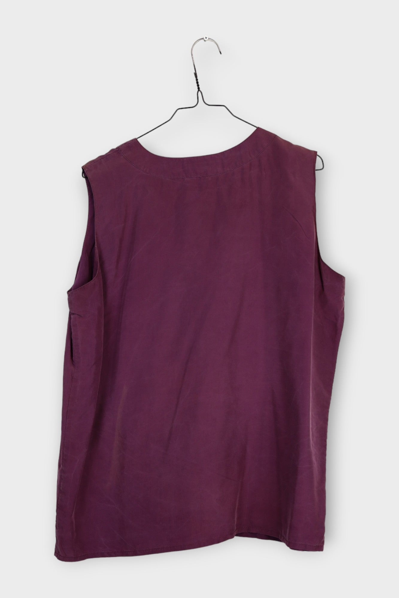 jet silk top - L