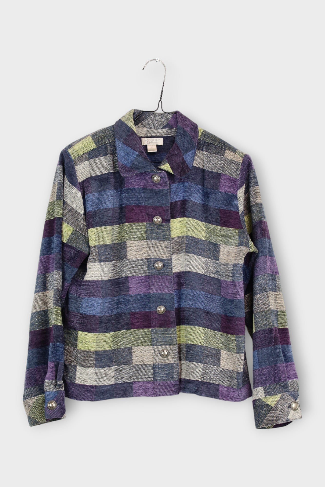 mare block print jacket - S/M