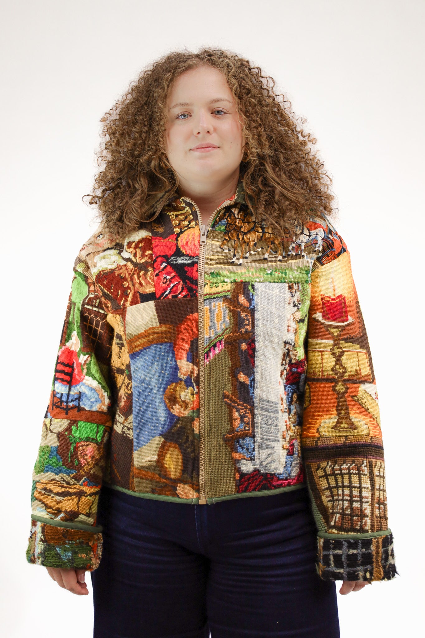 embroidery jack - oranje - S tot XL