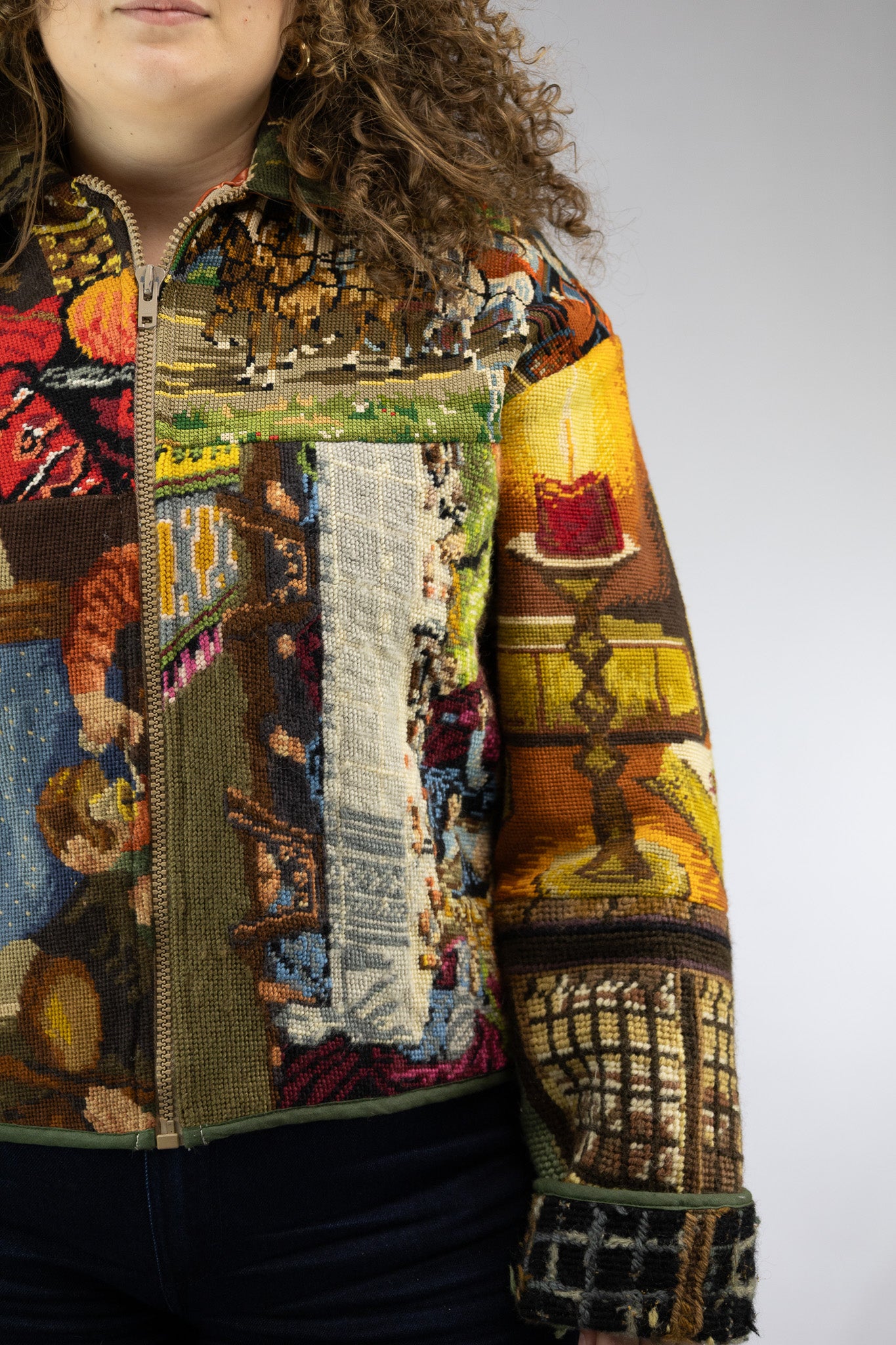 embroidery jack - oranje - S tot XL