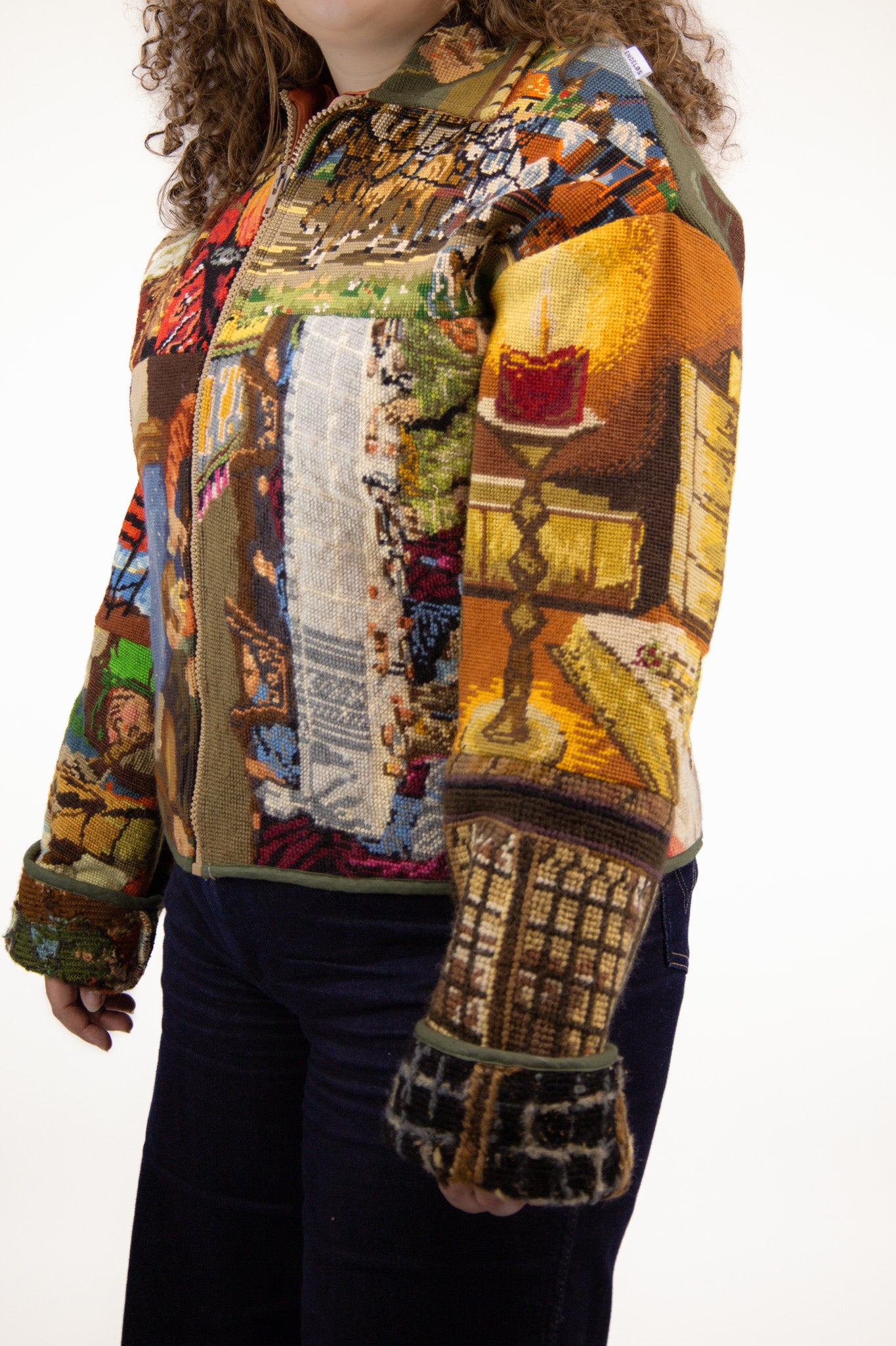 embroidery jack - oranje - S tot XL