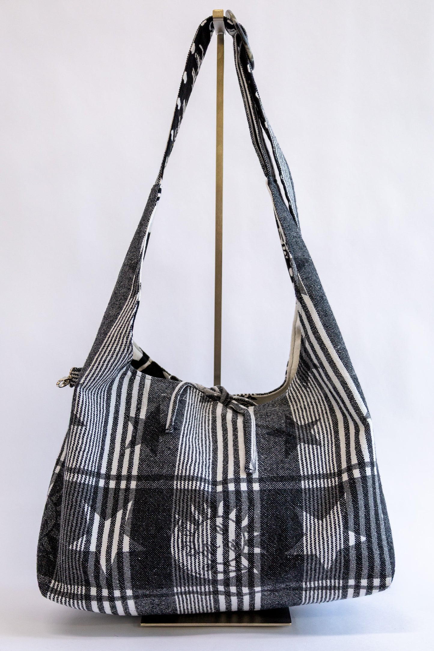 Demi bag L – tas van vintage stoffen - 2622