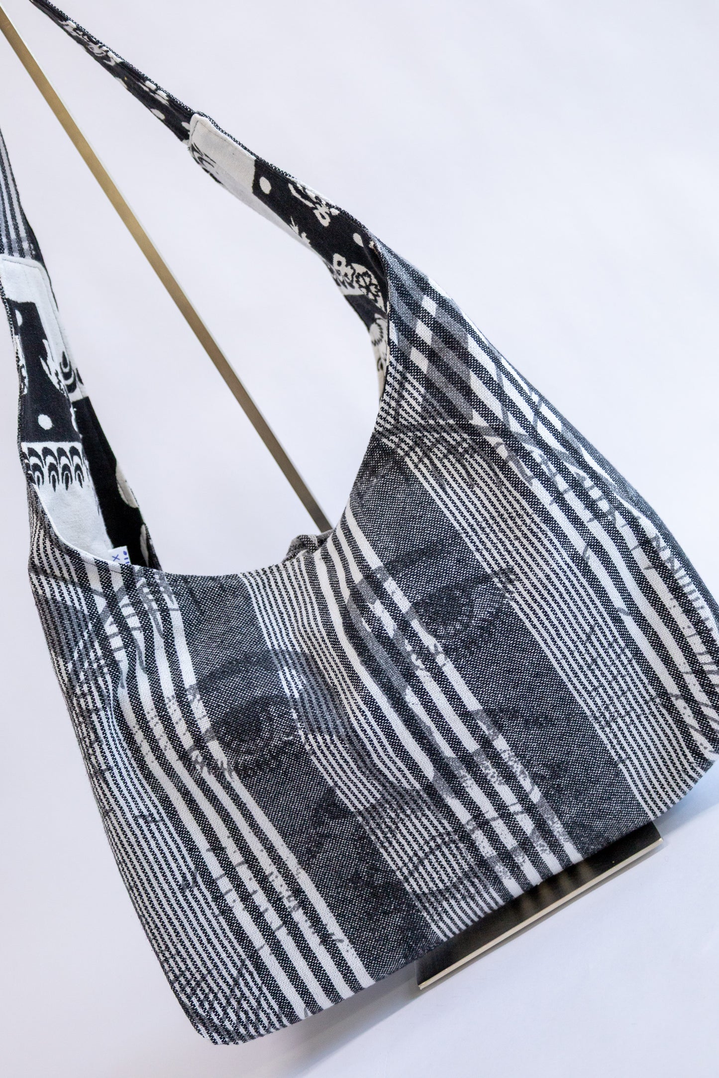 Demi bag L – tas van vintage stoffen - 2622