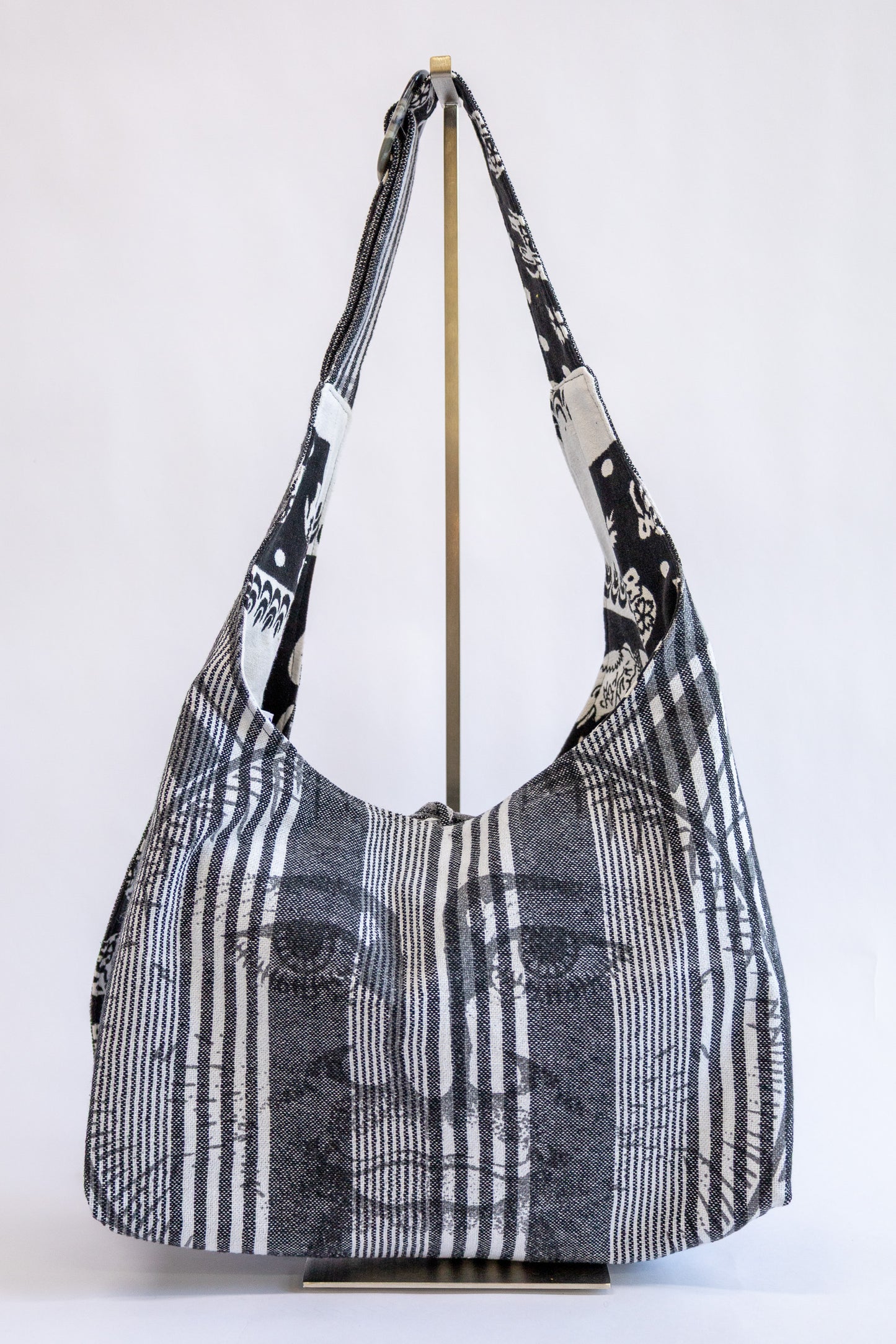 Demi bag L – tas van vintage stoffen - 2622