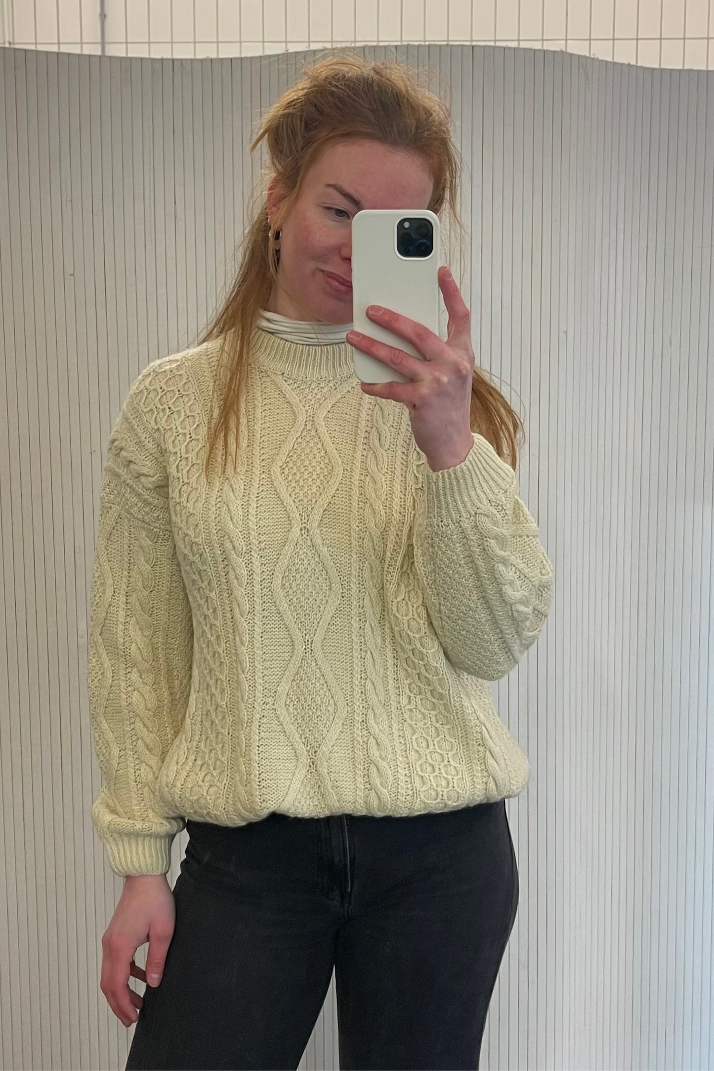 nordic knit off white - XL