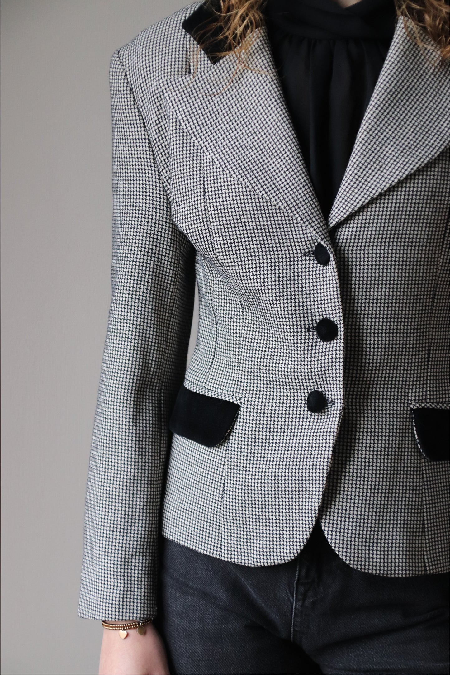 manou houndstooth jacket - S