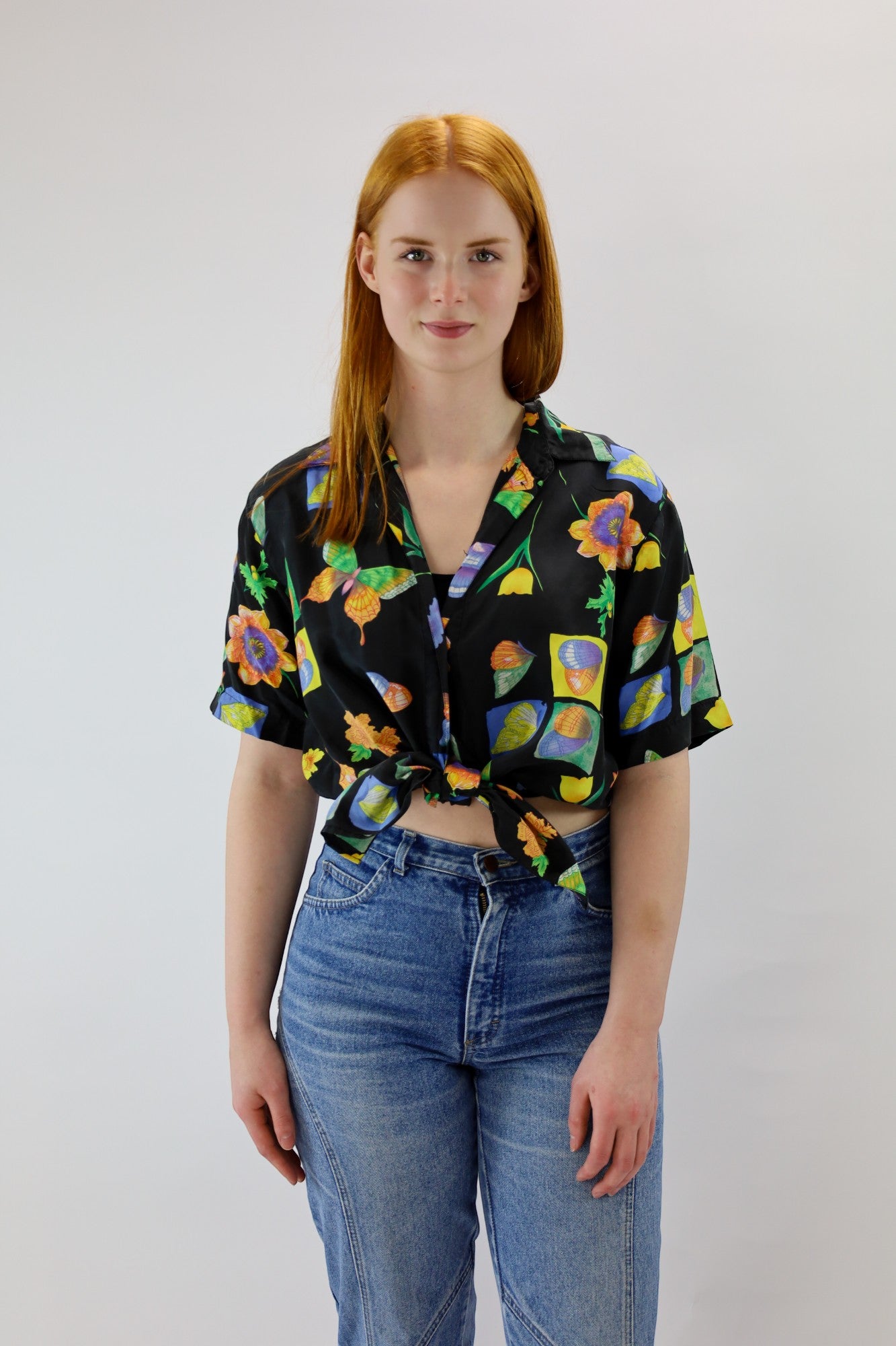 bentley printed blouse - M