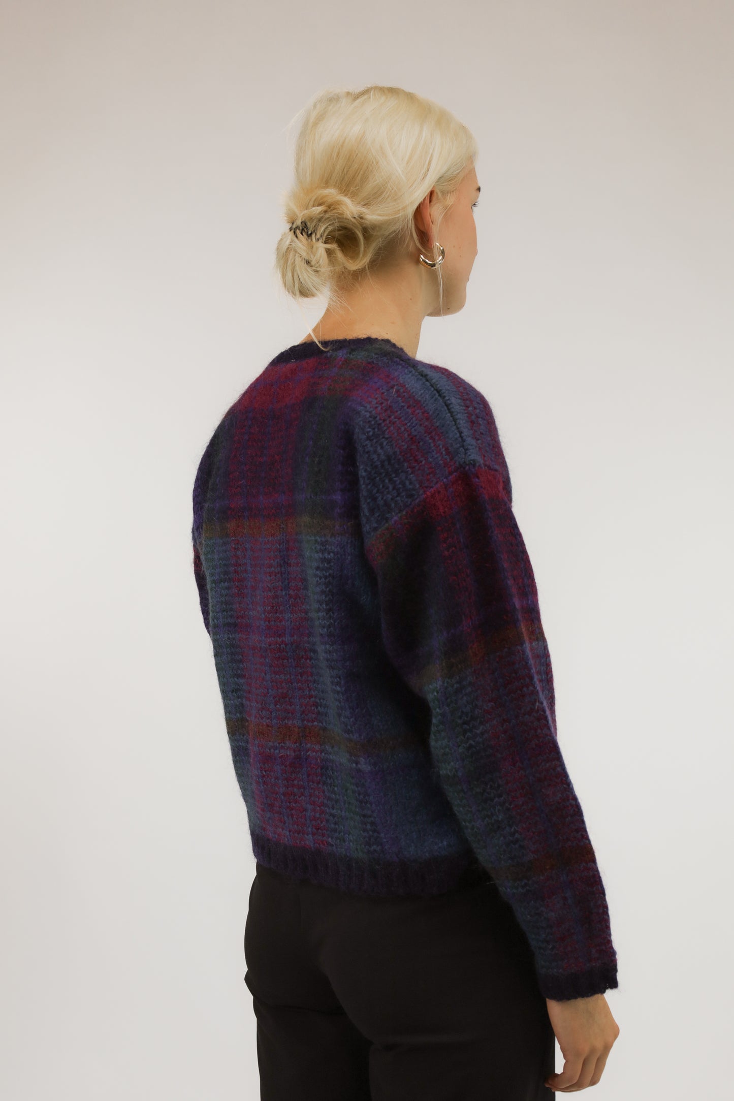 juul checkered mohair knit - S/M