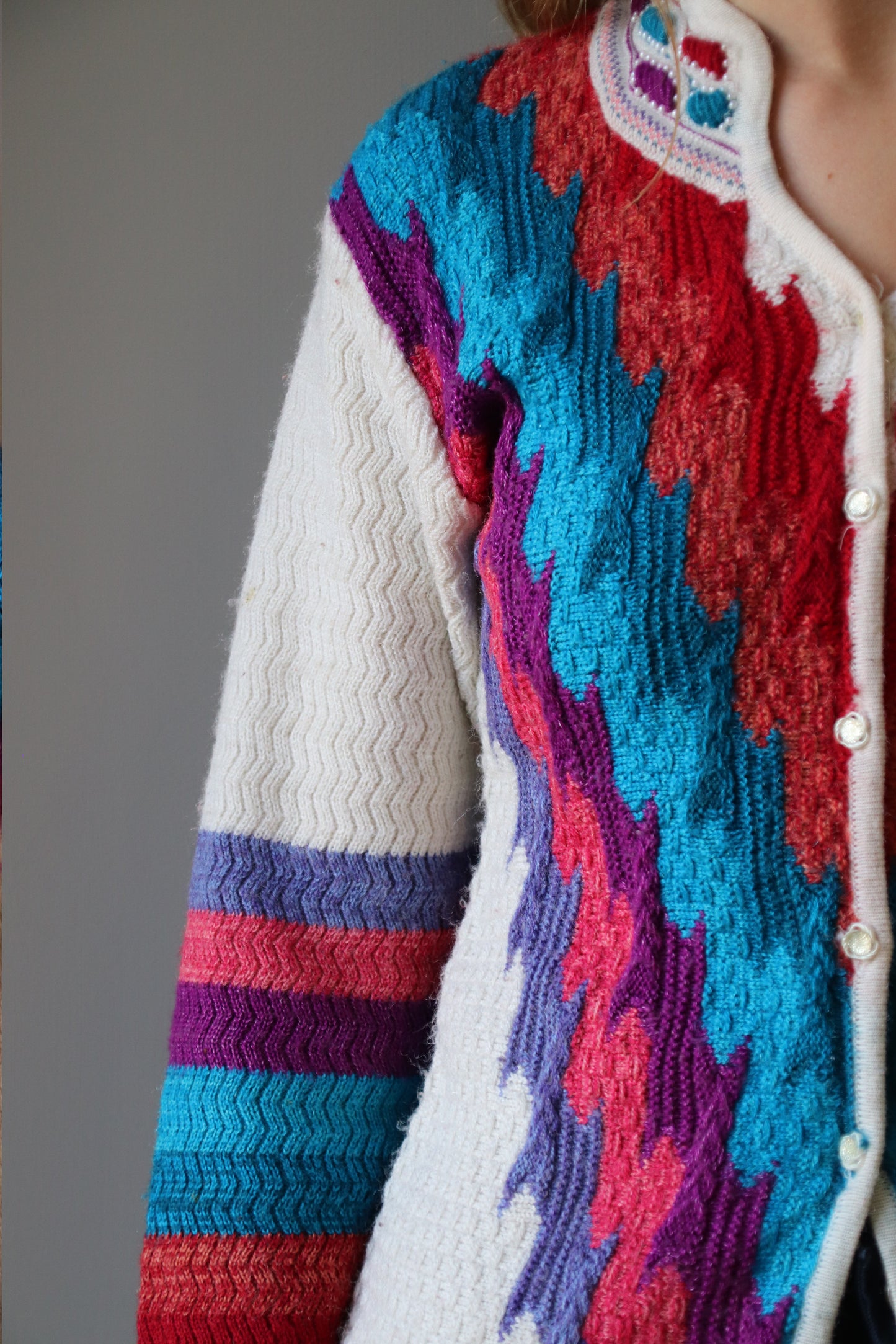 nija colorblock knit - M