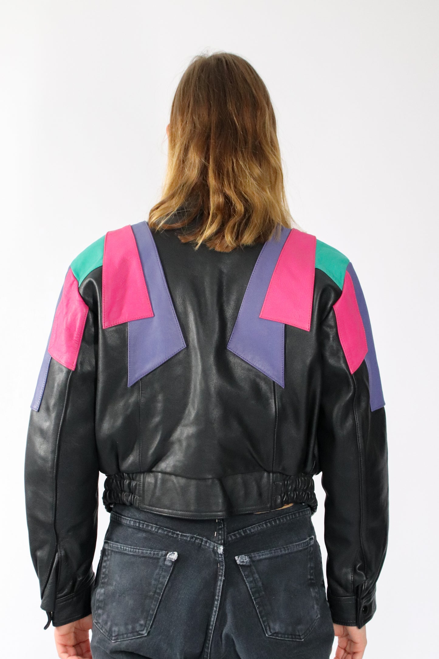 senn leather jacket - S