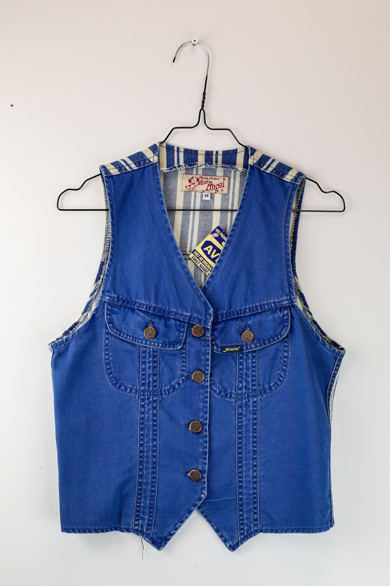 quenisha denim gilet - S