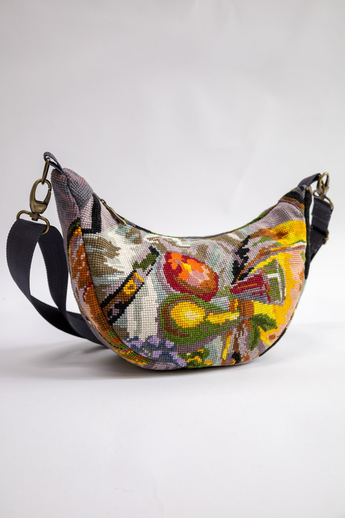 Lola bag M – tas van vintage borduurwerk - 2633