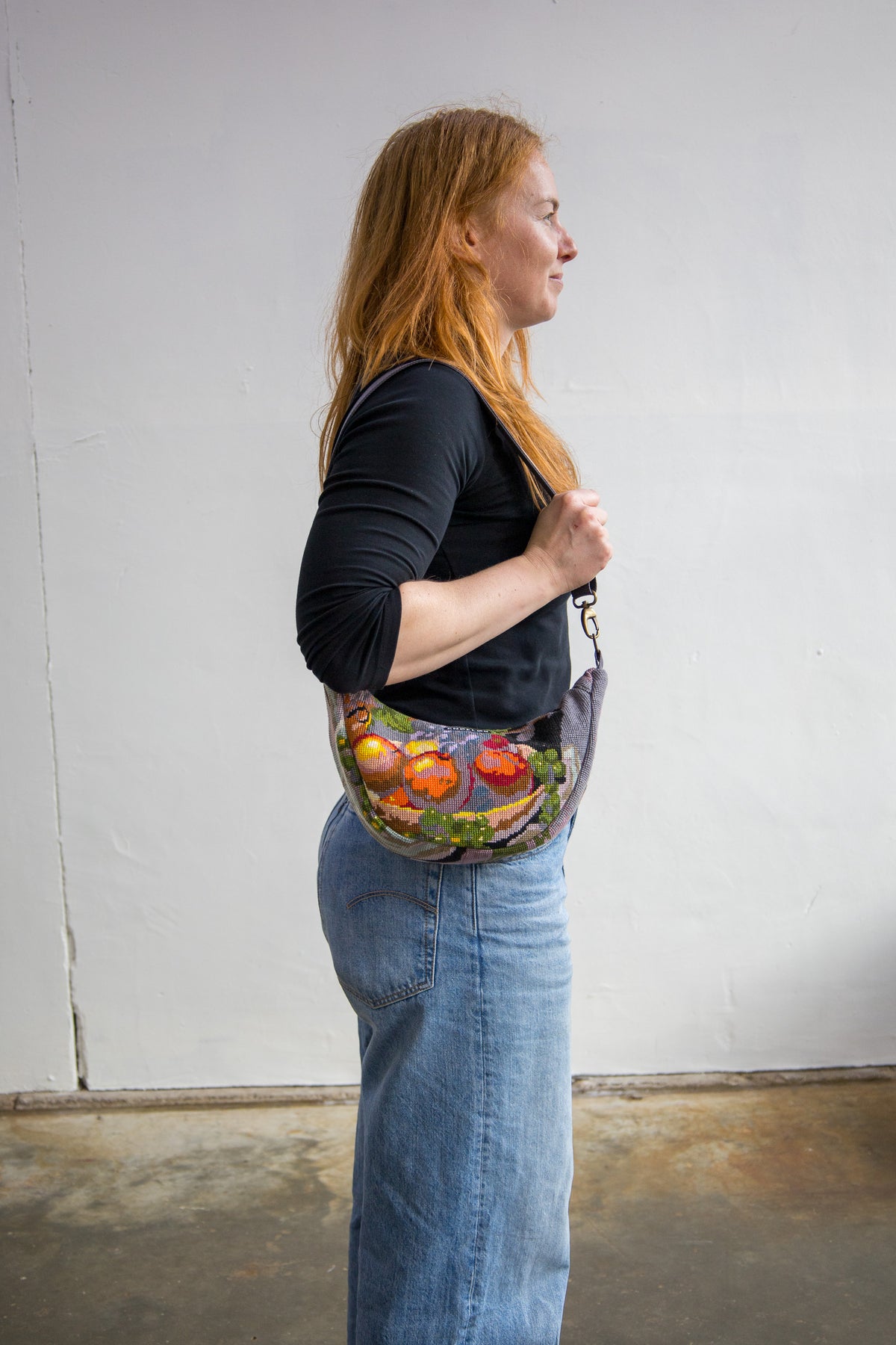 Lola bag M – tas van vintage borduurwerk - 2633