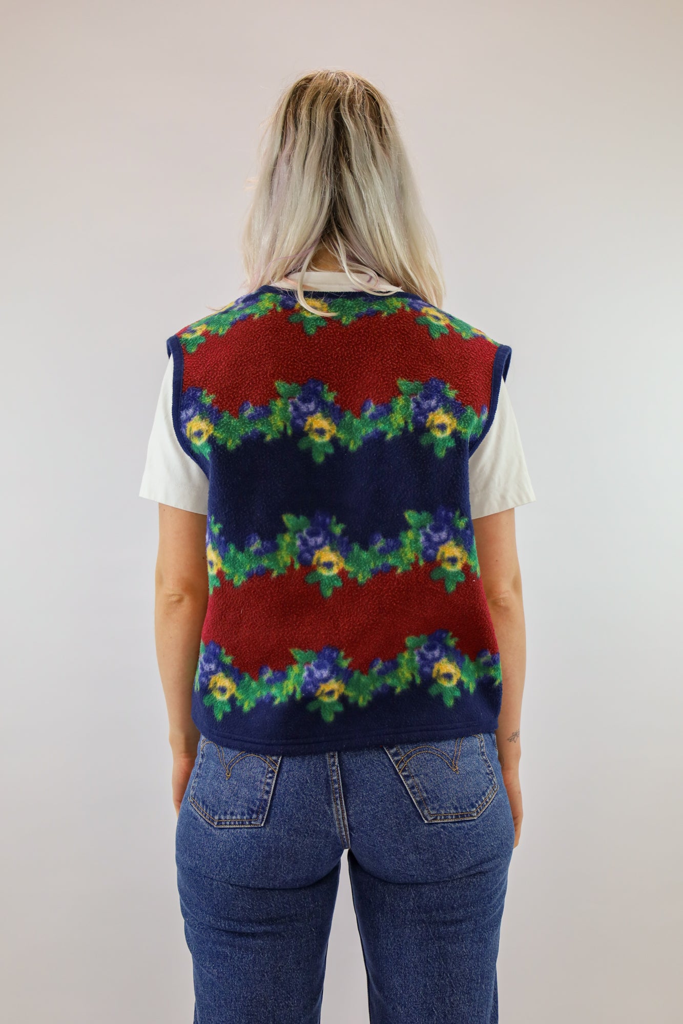 tess flannel gilet - M