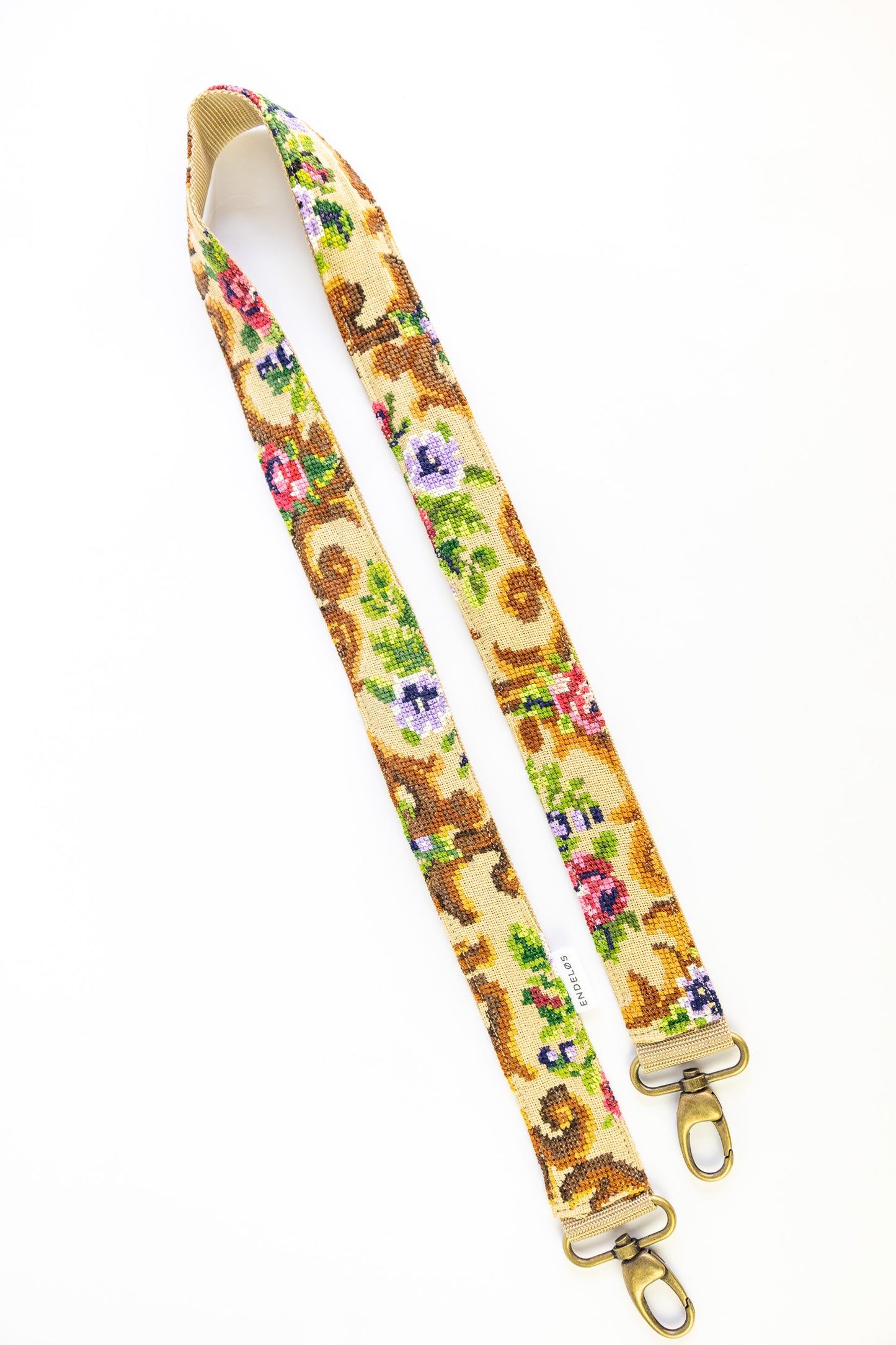 strap - krullen en bloemen - 104 cm