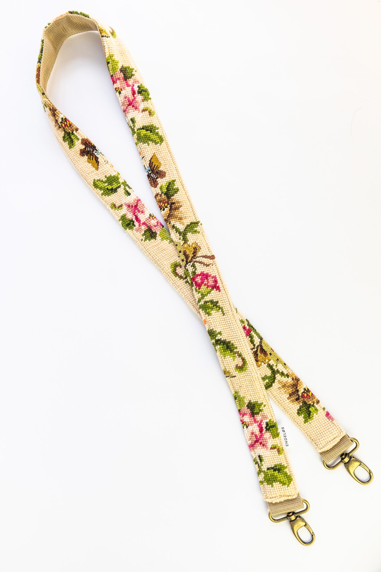 strap - bloemen en vlinders - 140 cm