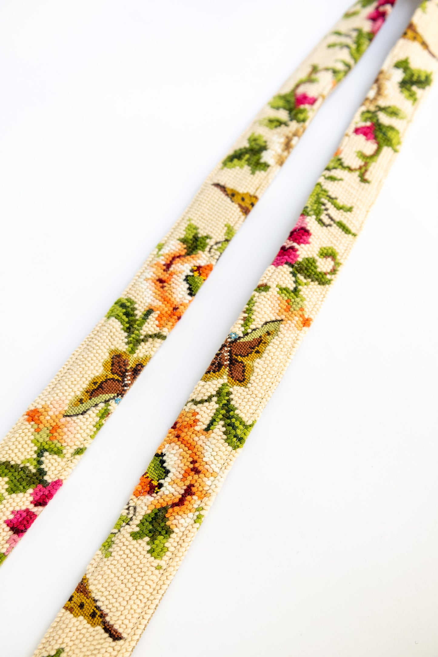 strap - bloemen en vlinders - 140 cm
