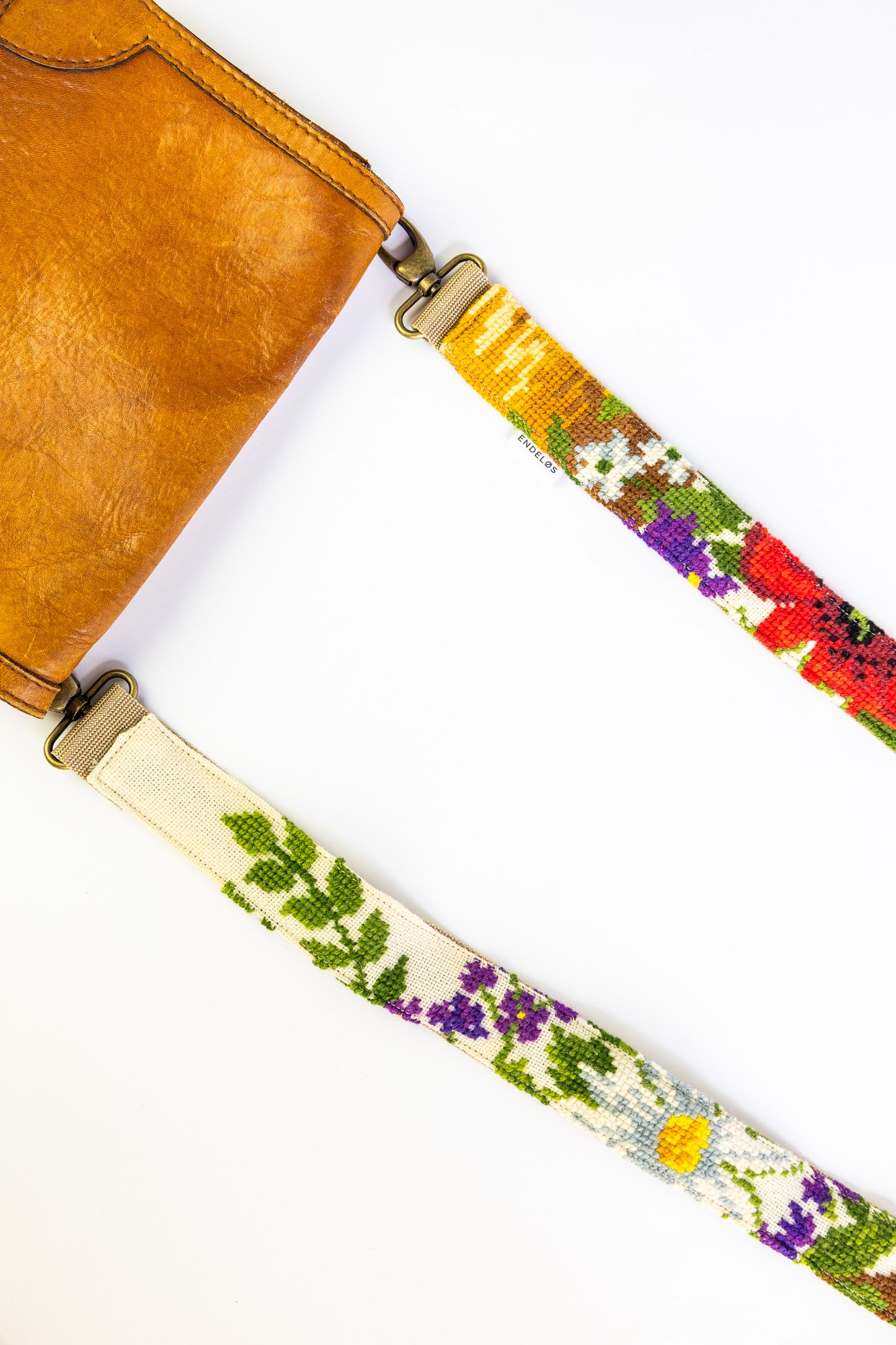 strap - grove bloemen - 161 cm