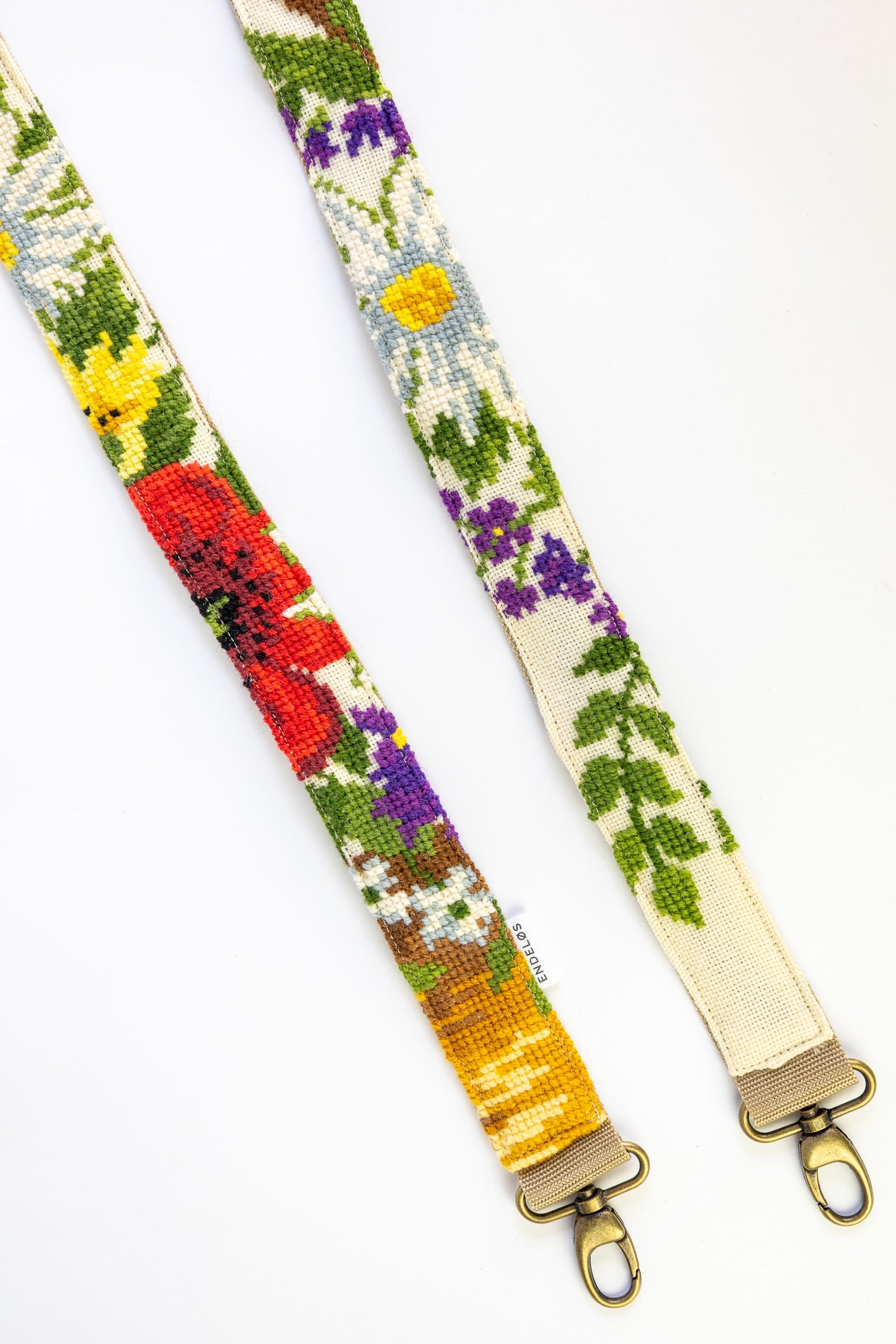 strap - grove bloemen - 161 cm