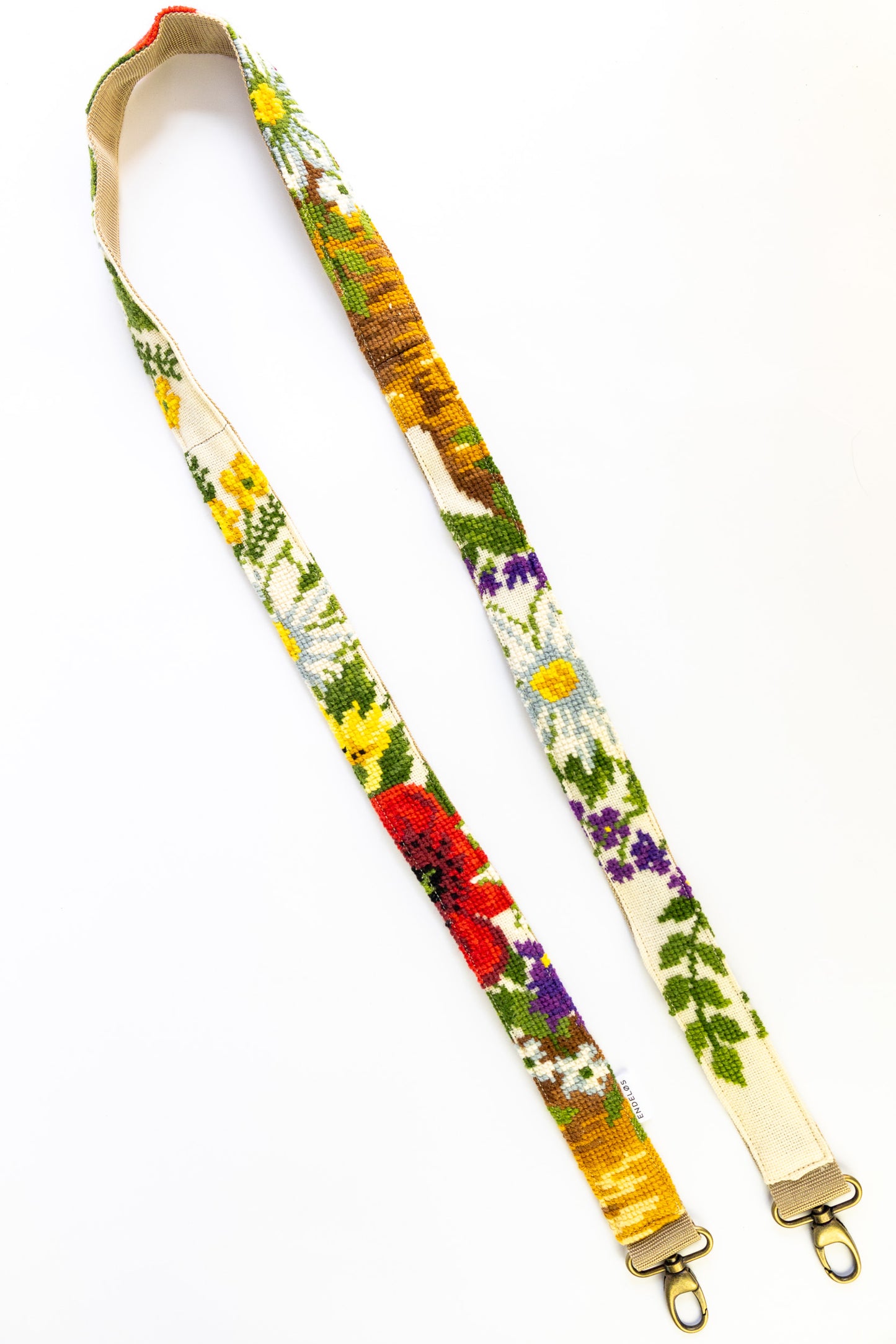 strap - grove bloemen - 161 cm