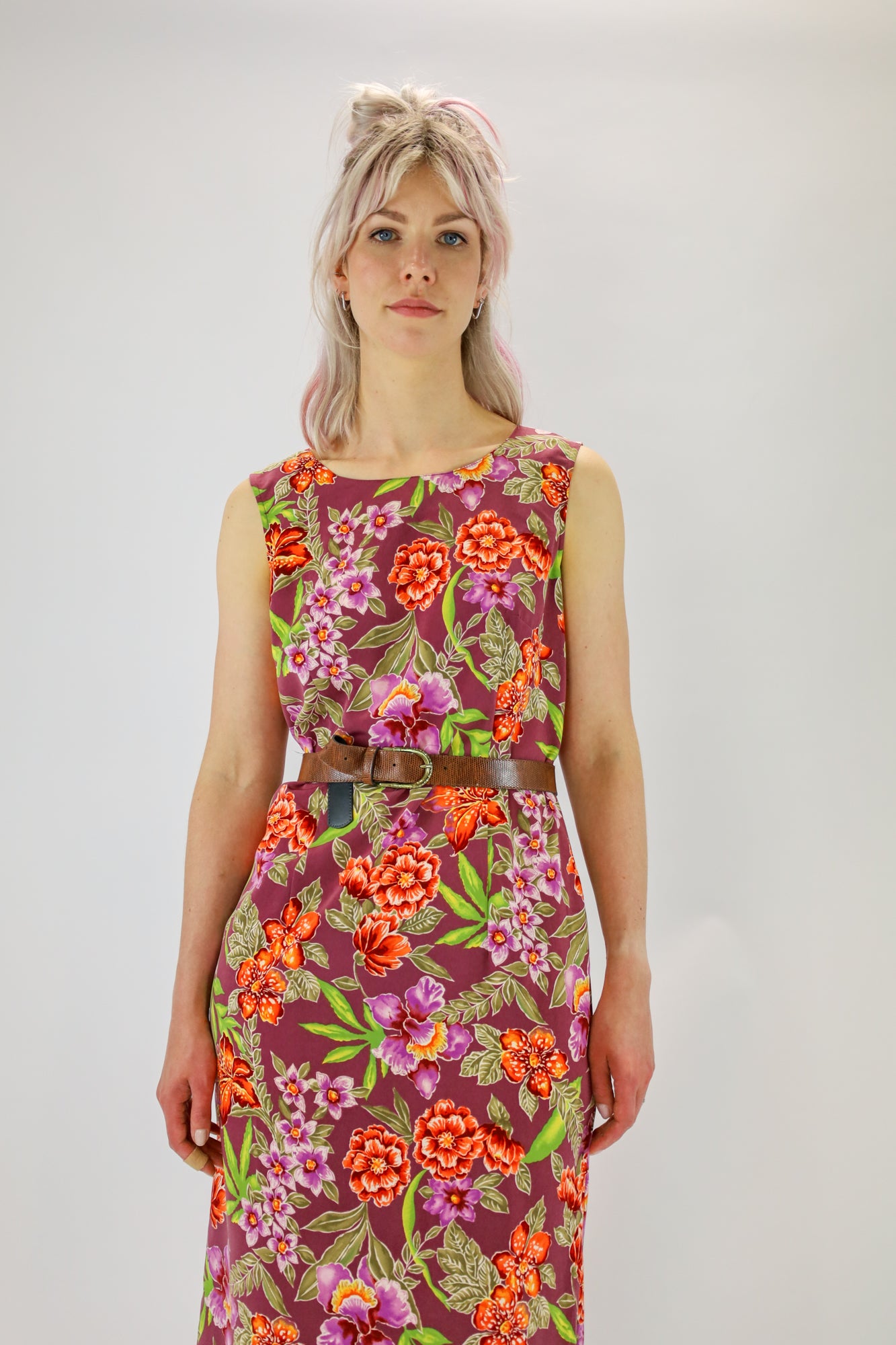 saja flower dress - M