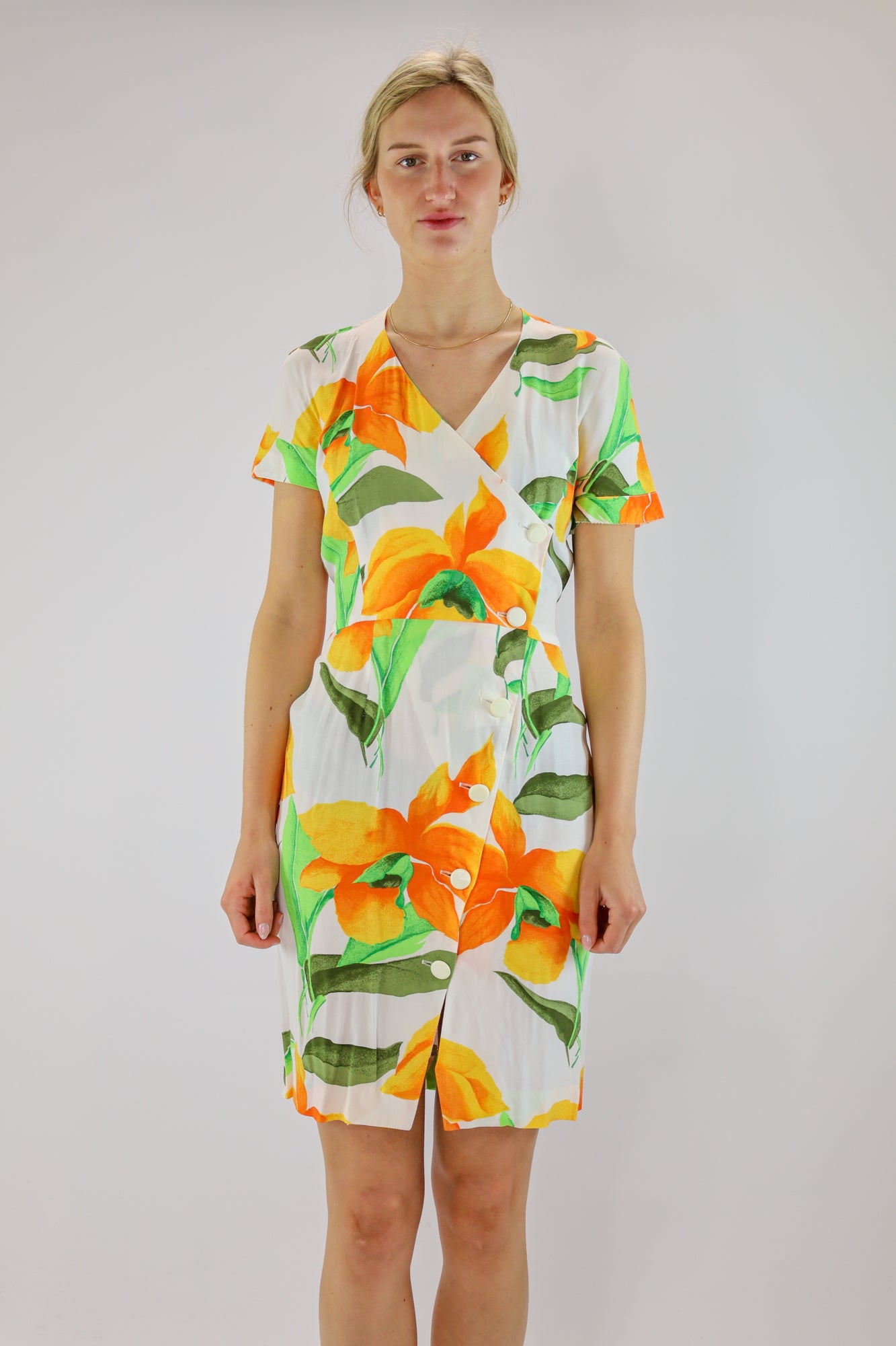 moos flower print dress - XS/S