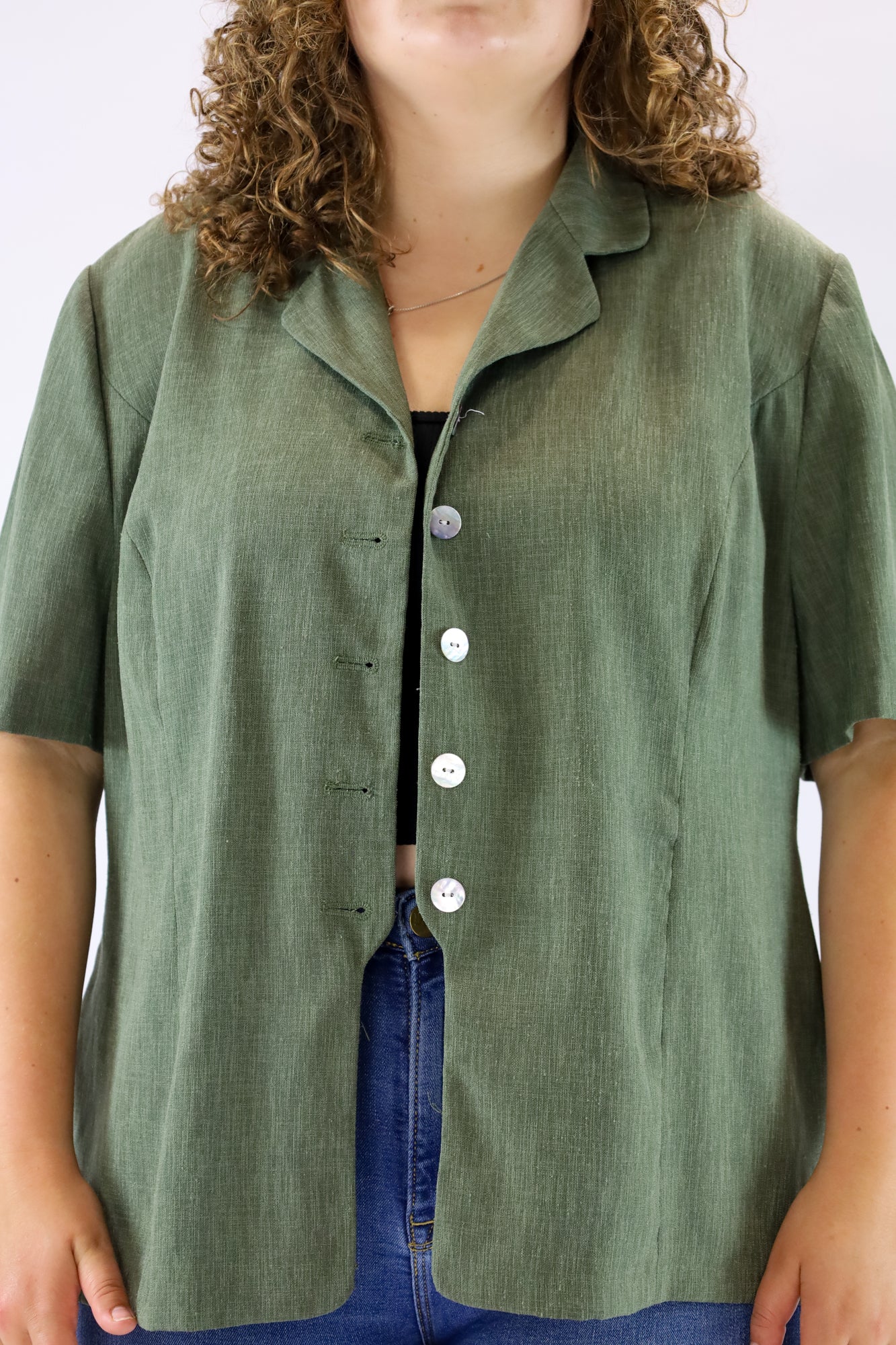 rhode green blouse - XXL