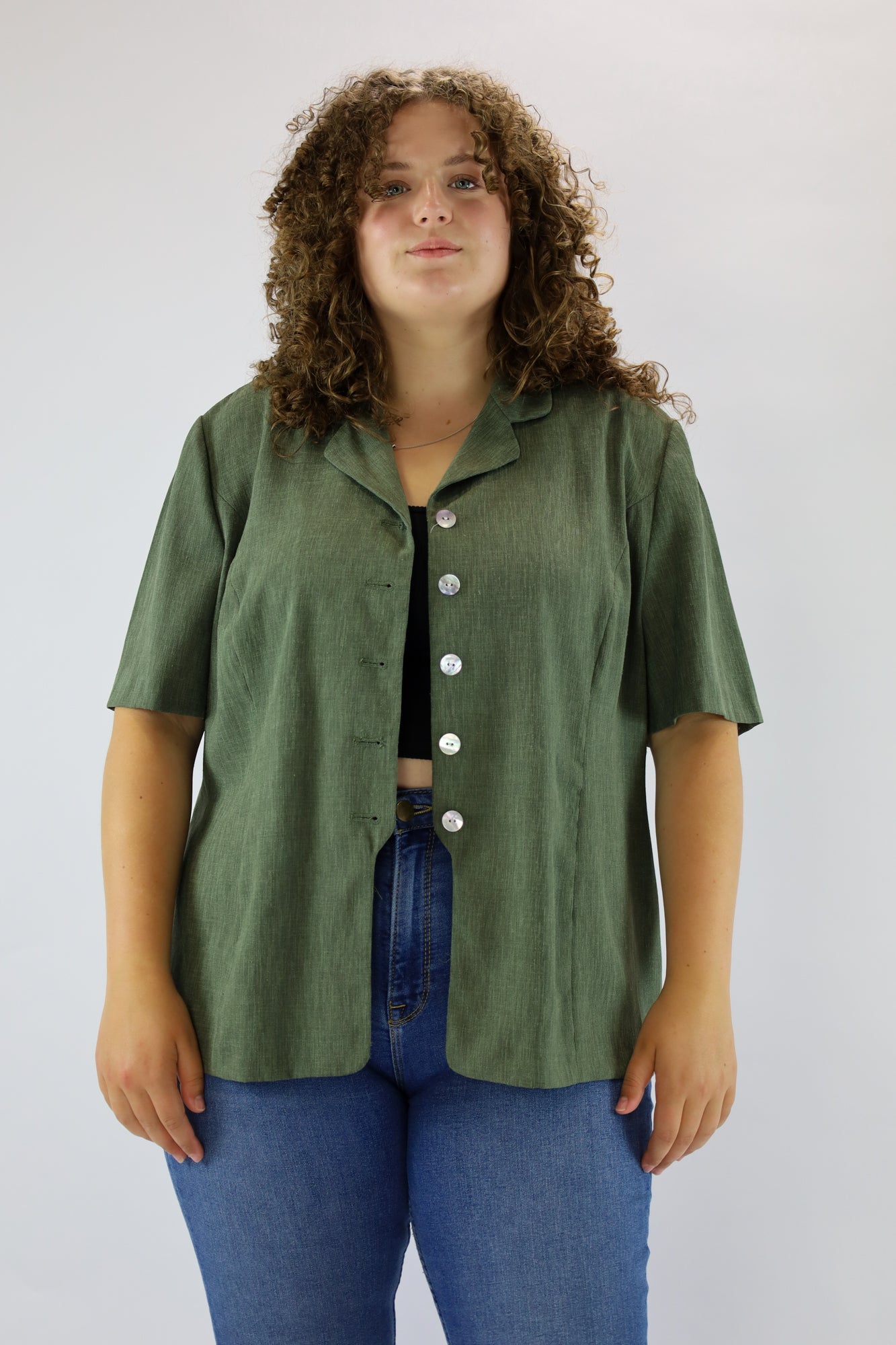 rhode green blouse - XXL