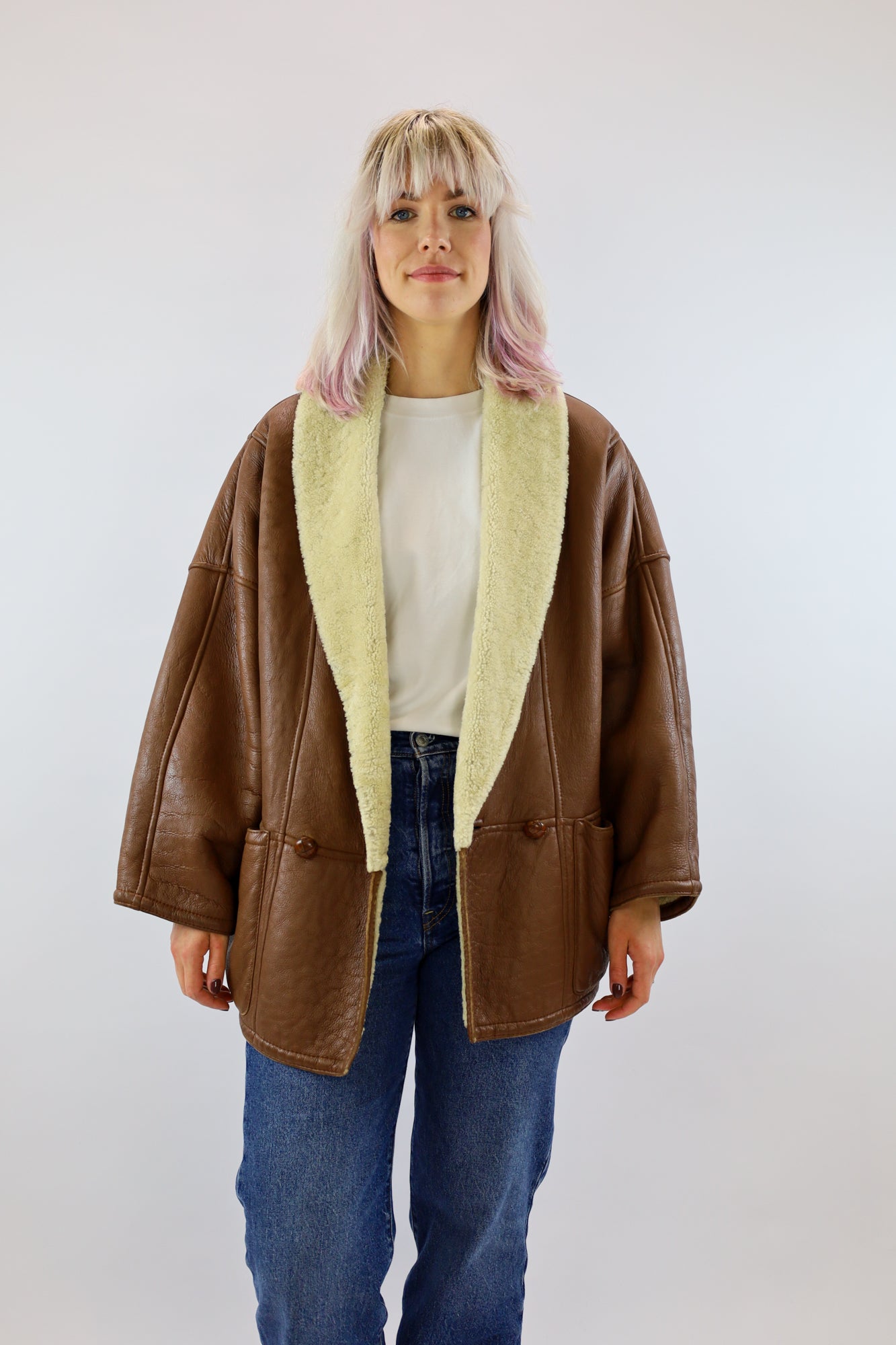 vance lammy coat - XL