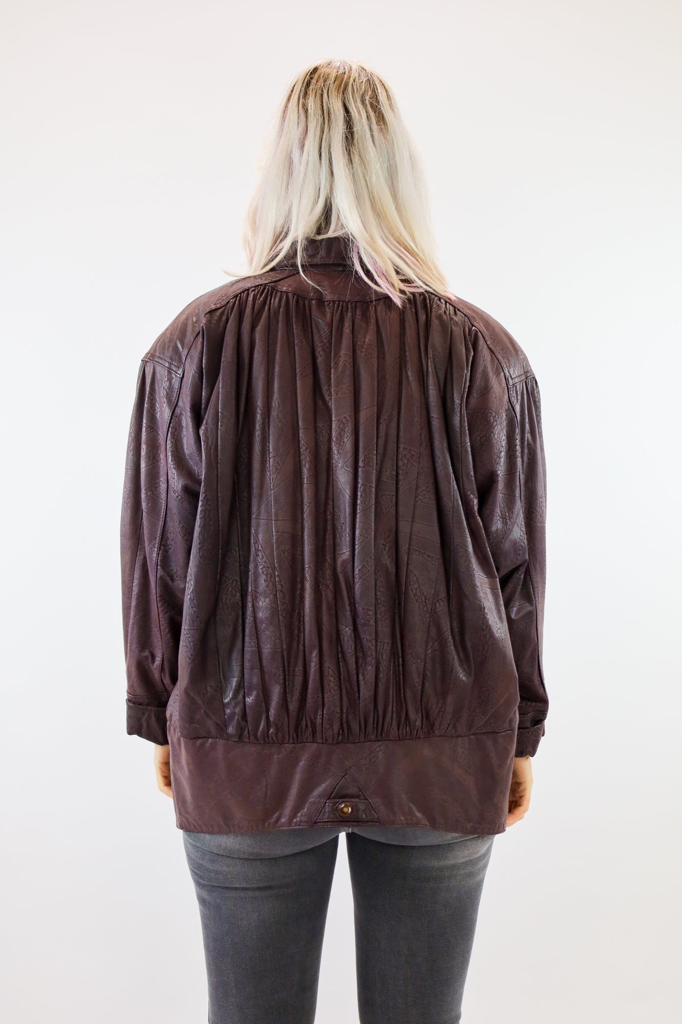 tove leather jacket - M-XL