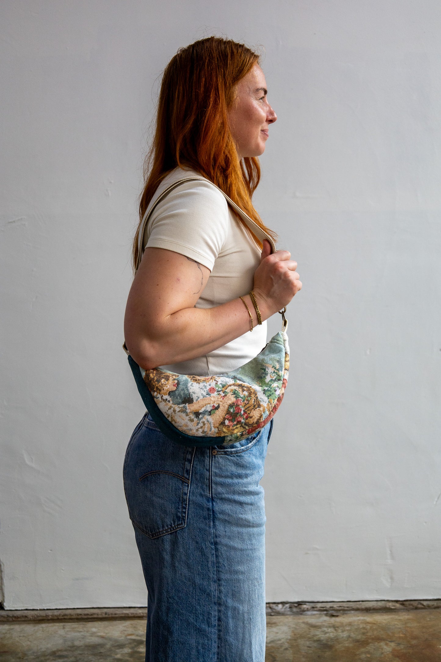 Lola bag M – tas van vintage borduurwerk - 2605