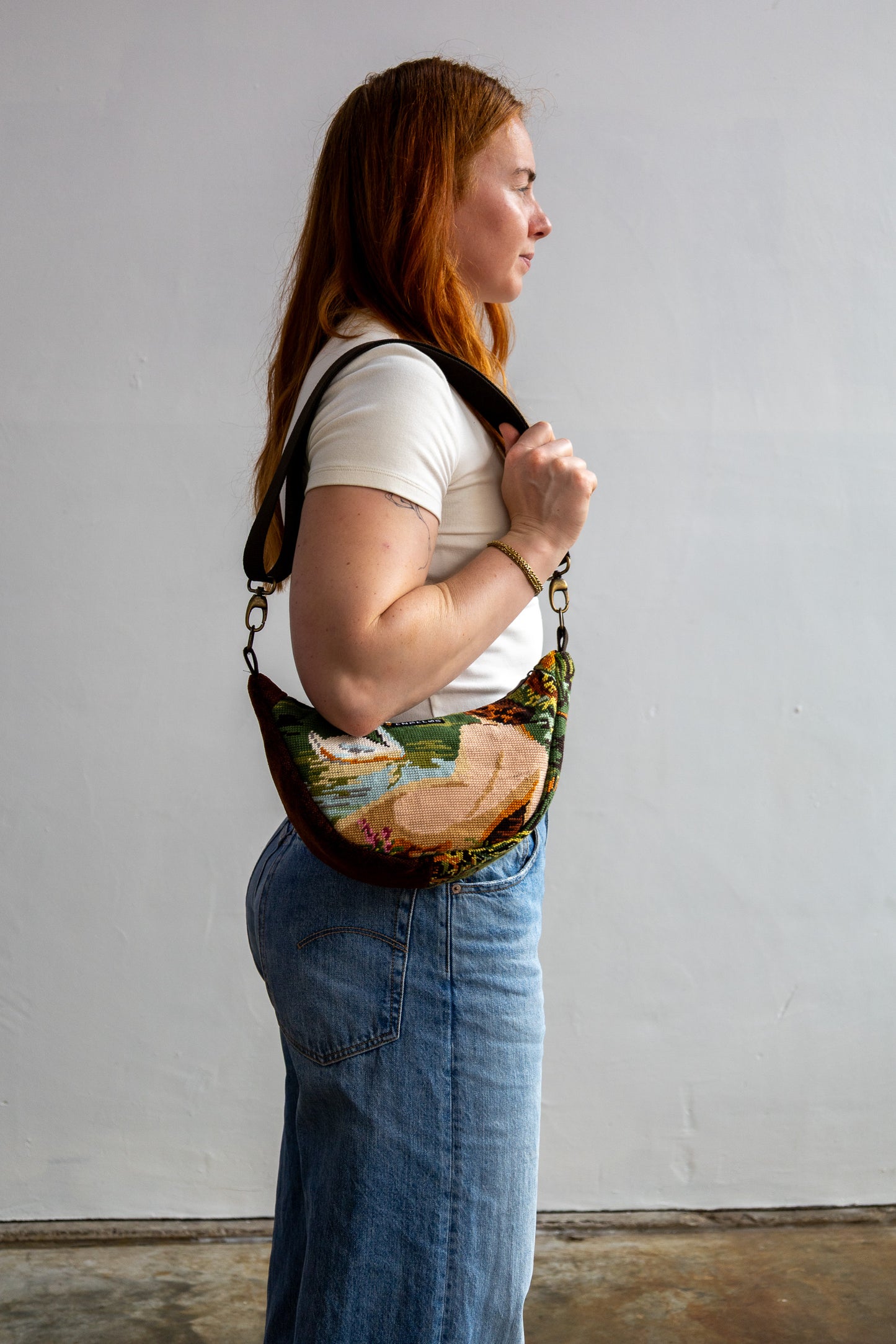 Lola bag M – tas van vintage borduurwerk - 2607