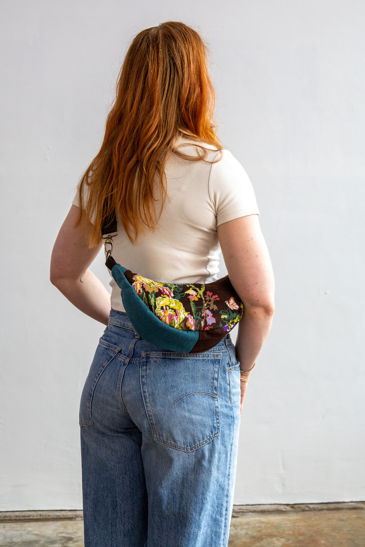 Lola bag M – tas van vintage borduurwerk - 2606