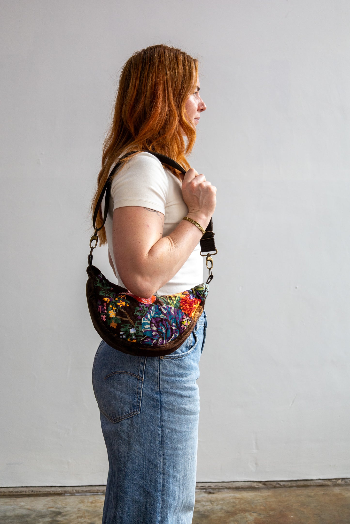 Lola bag M – tas van vintage borduurwerk - 2603