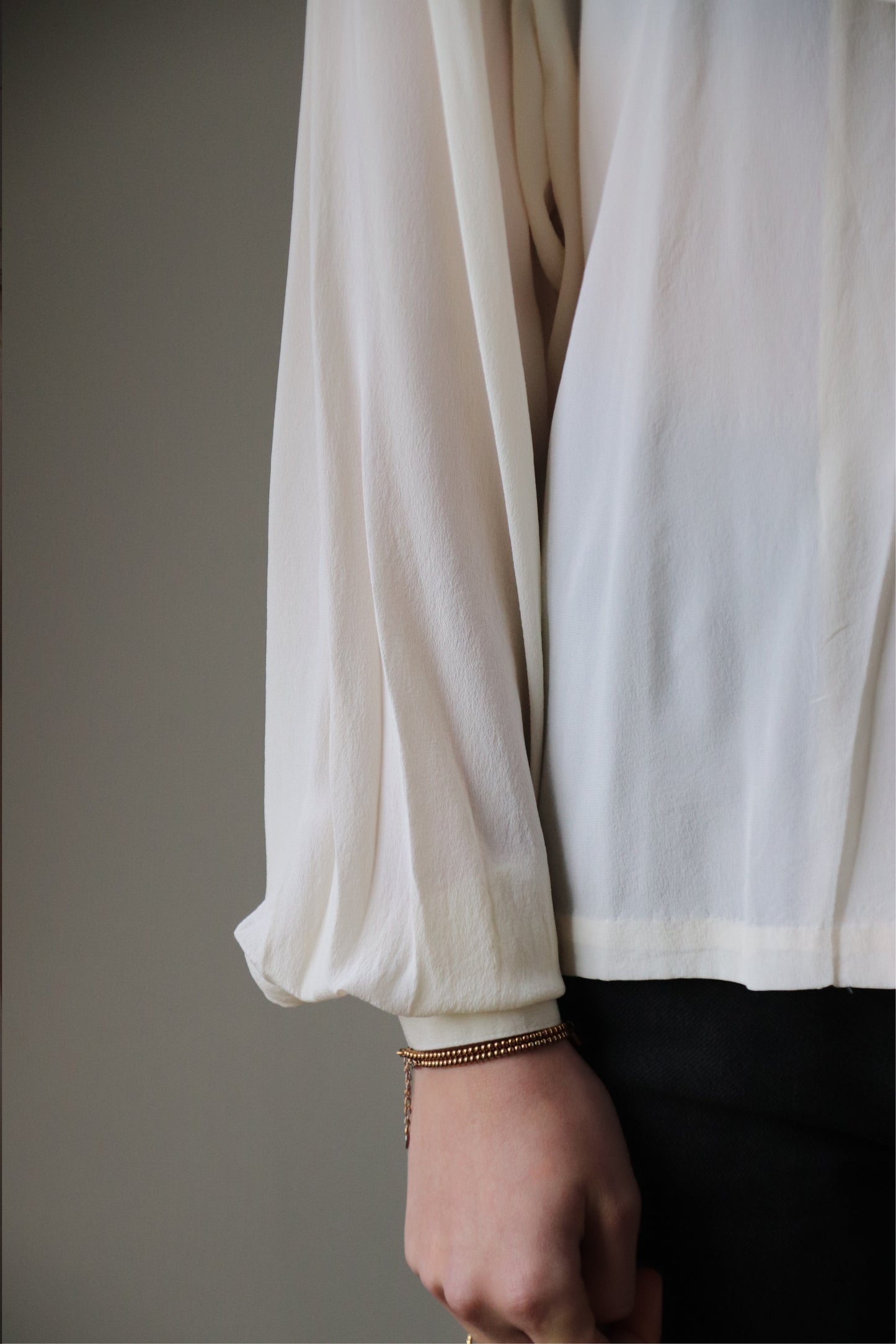 polana silk blouse - L